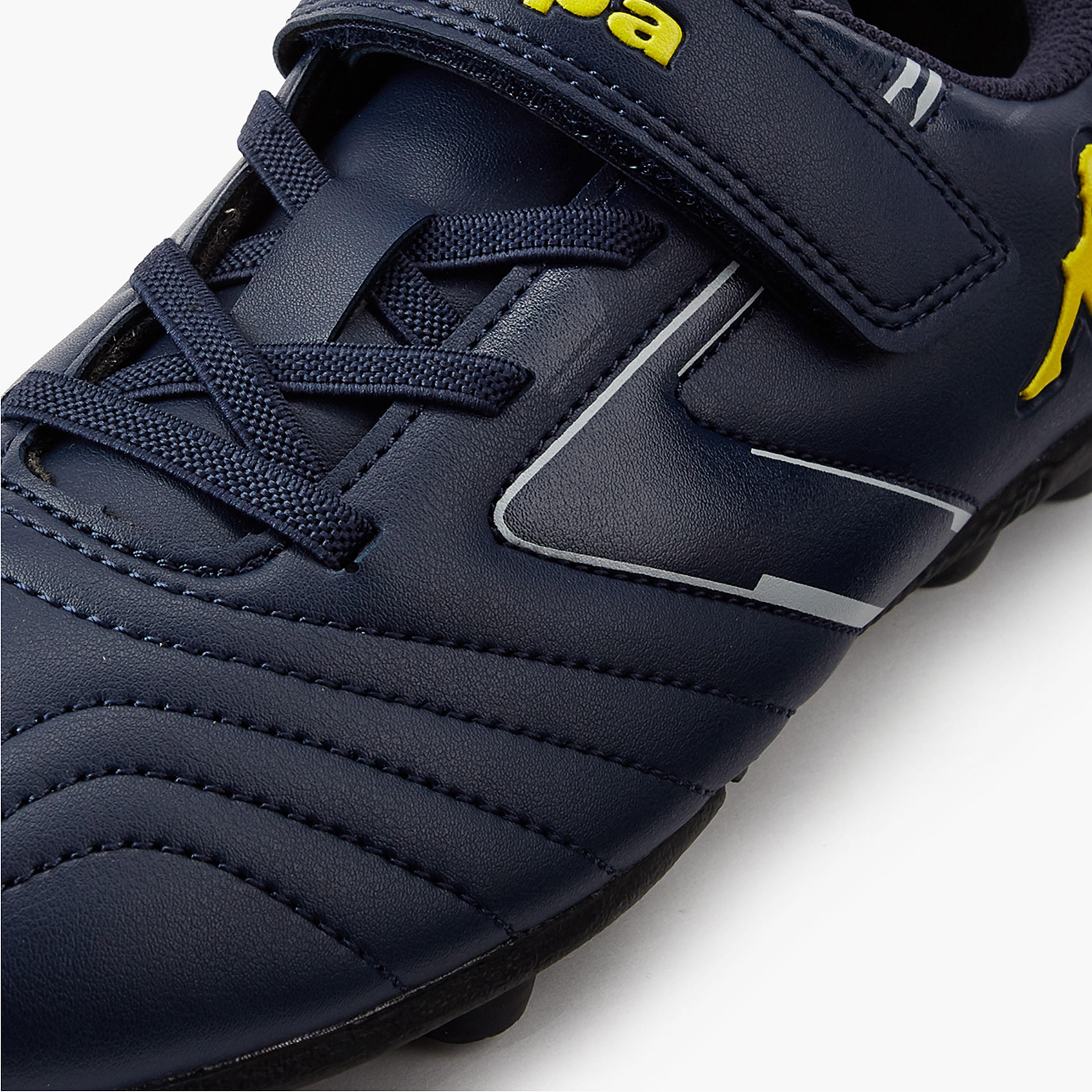 Kappa Kids Hook and Loop Football Firm Ground Shoes-girls-shoes-sports-image-4