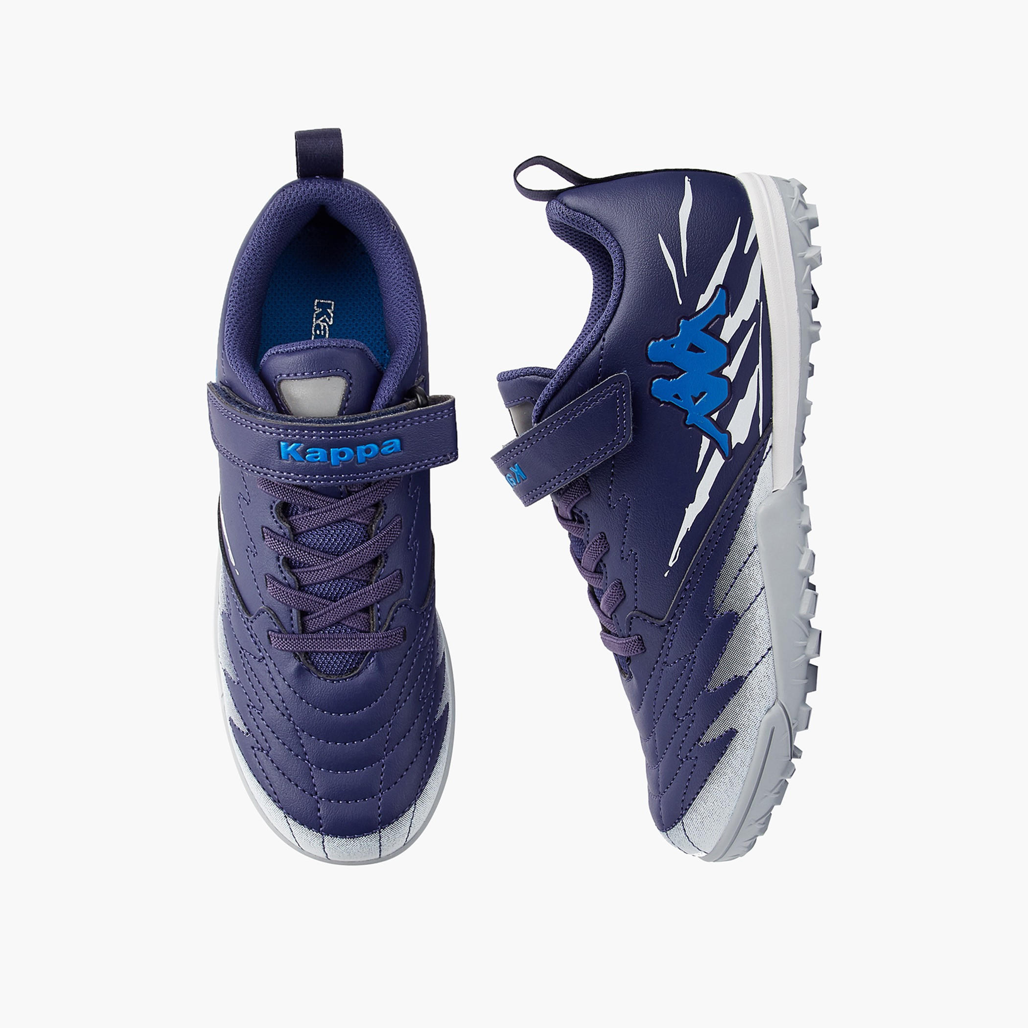 Kappa Kids Hook and Loop Football Turf Shoes with Pull Tab-girls-shoes-sports-image-1