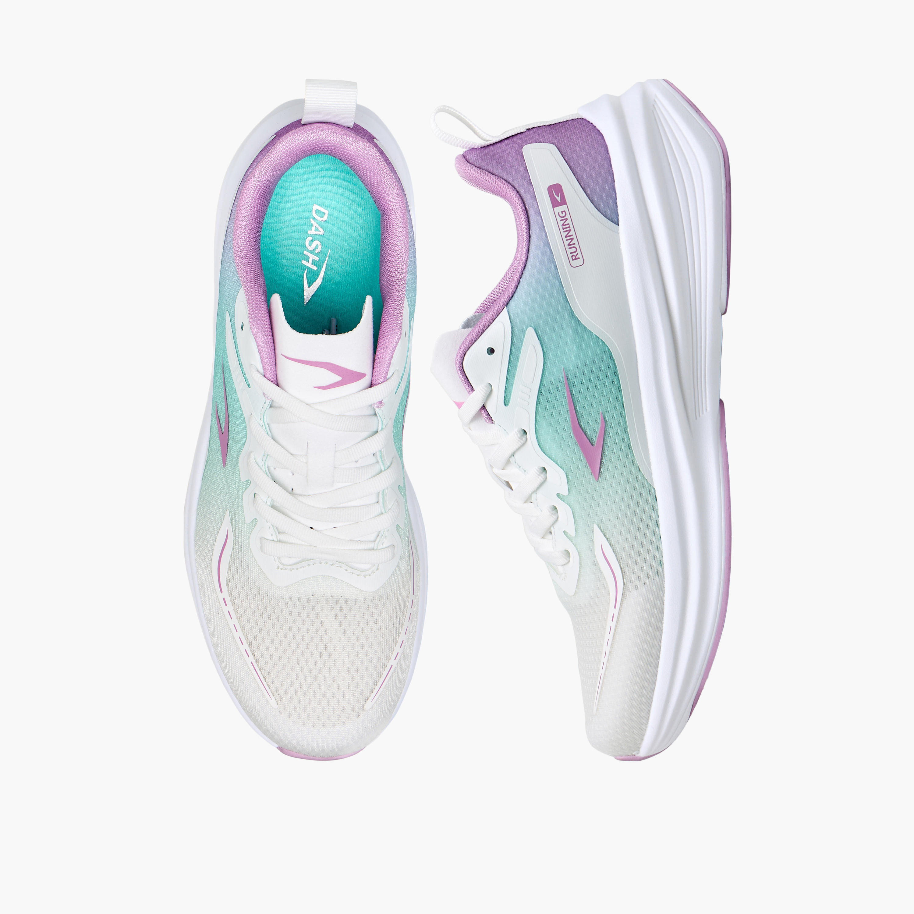 Dash Women Ombre Lace-Up Sports Shoes-sports-women-shoes-image-1