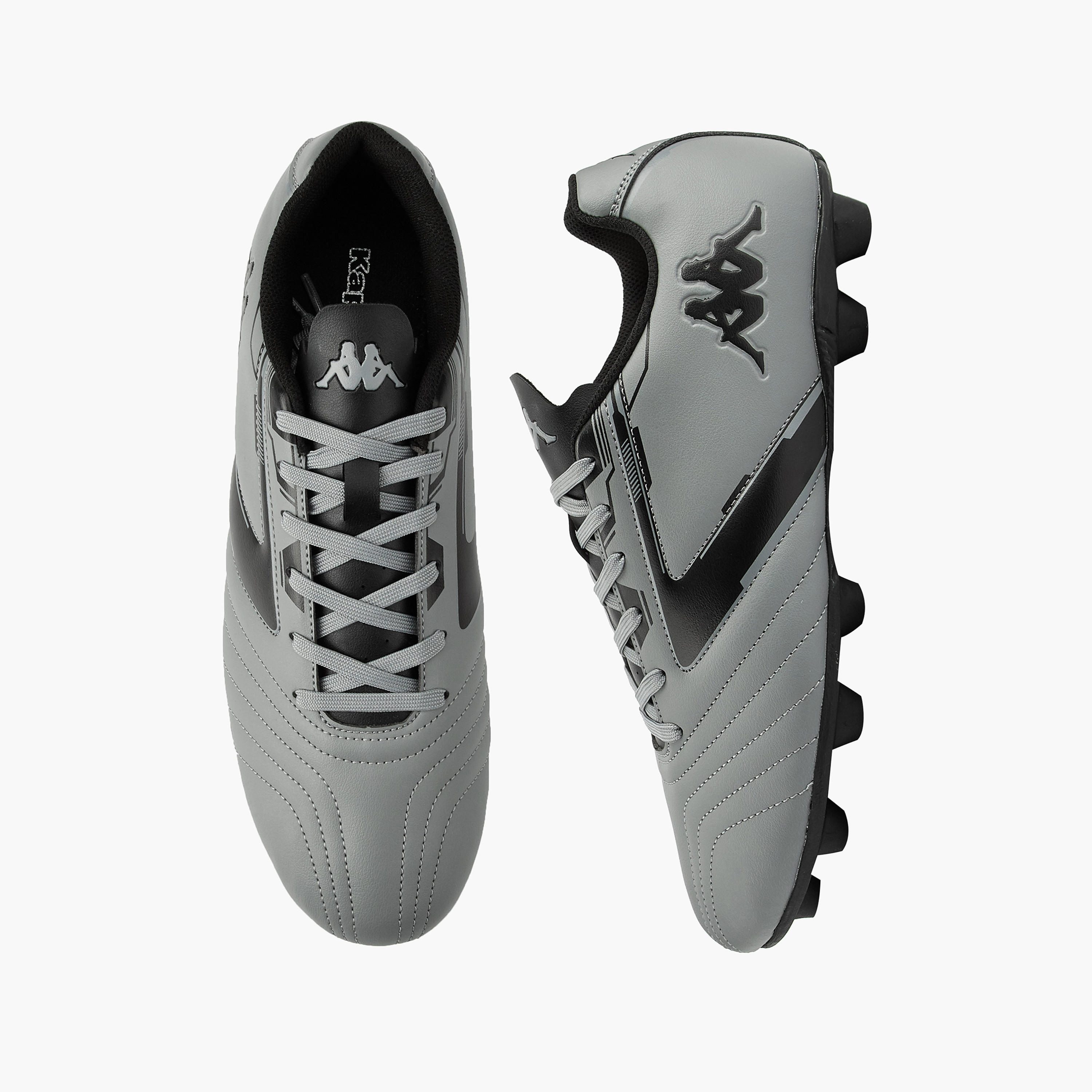 Kappa Men's Lace-Up Football Firm Ground Shoes-sports-men-shoes-image-1