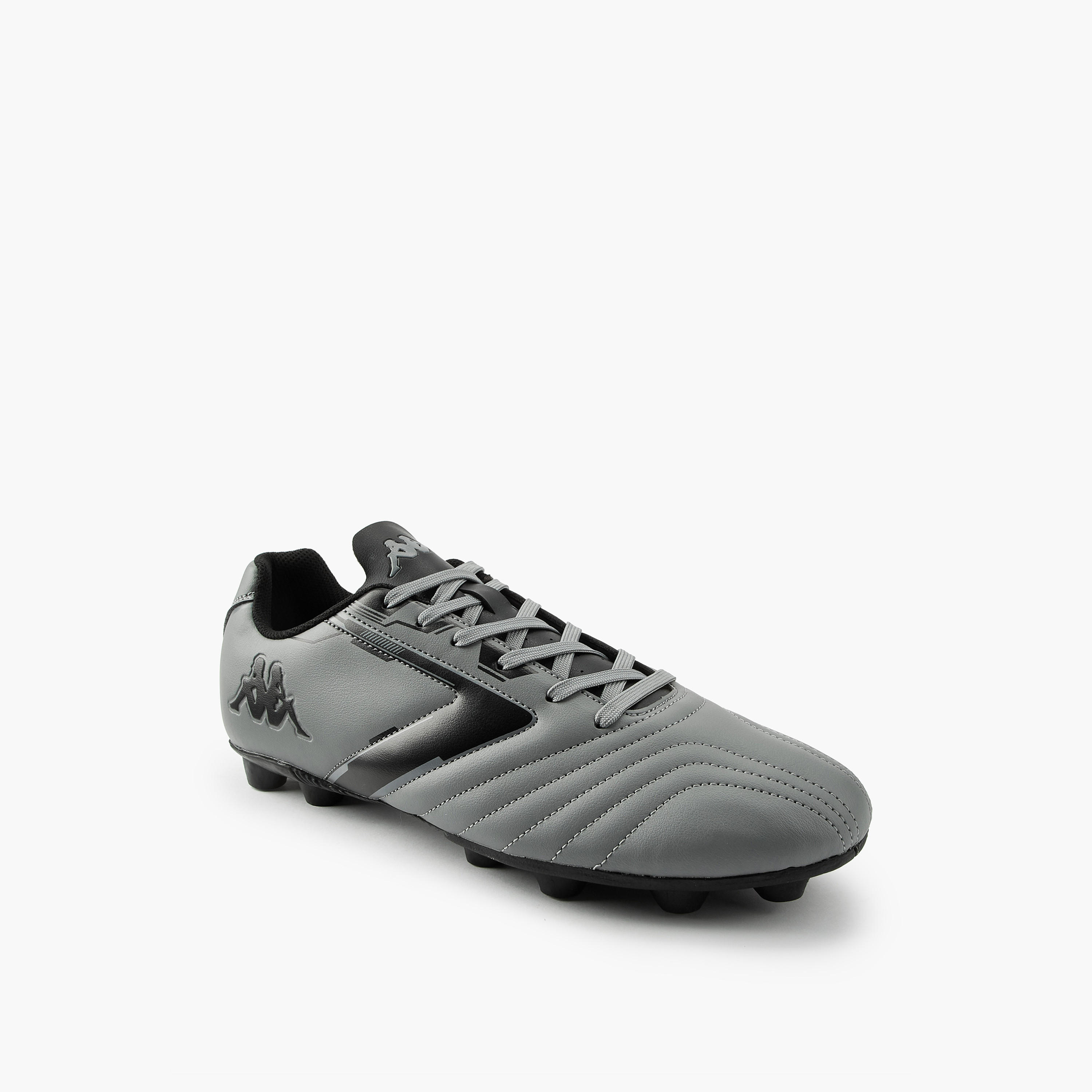 Kappa Men's Lace-Up Football Firm Ground Shoes-sports-men-shoes-image-3