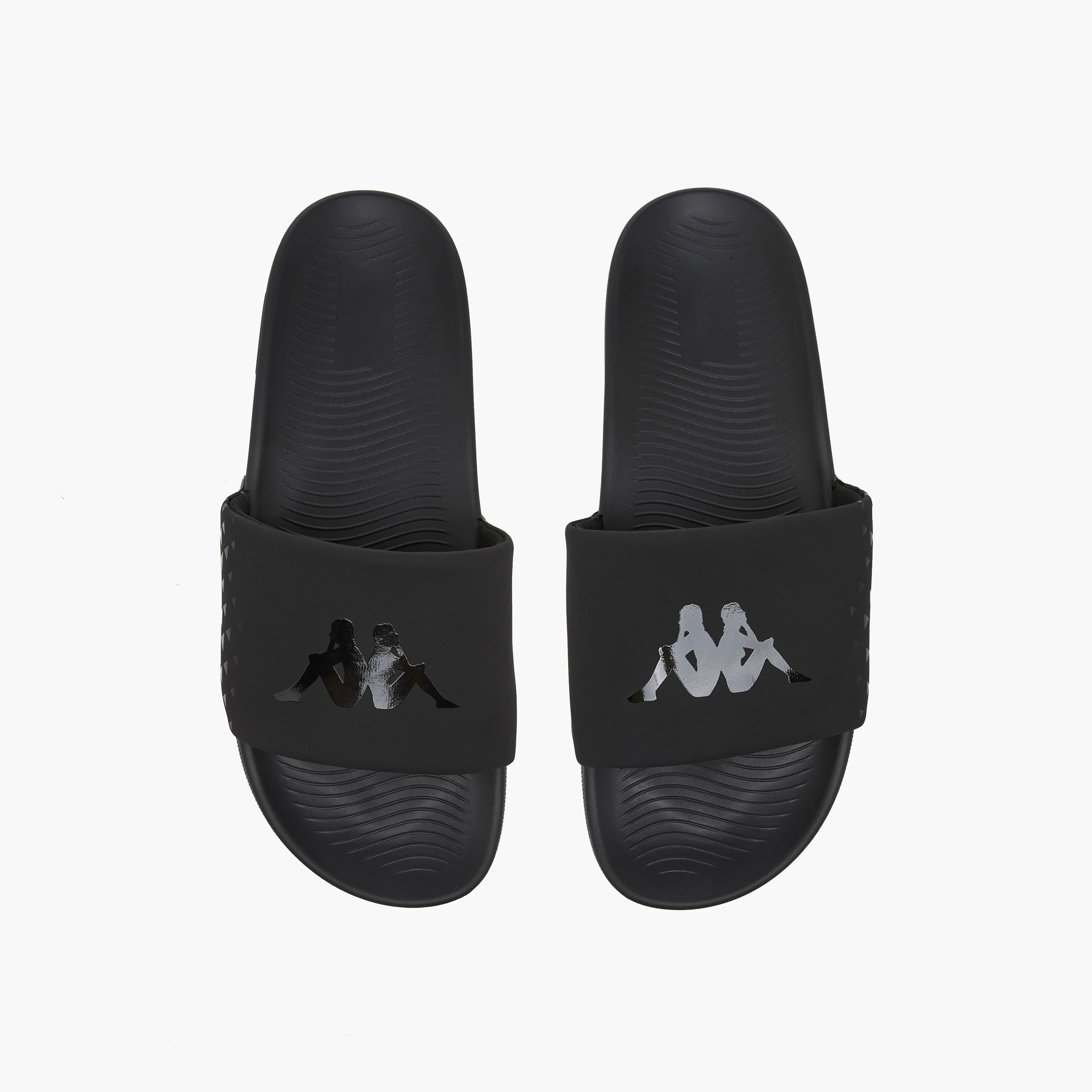 Kappa Men Men Logo Print Slides-men-shoes-flipflopsandslides-image-1