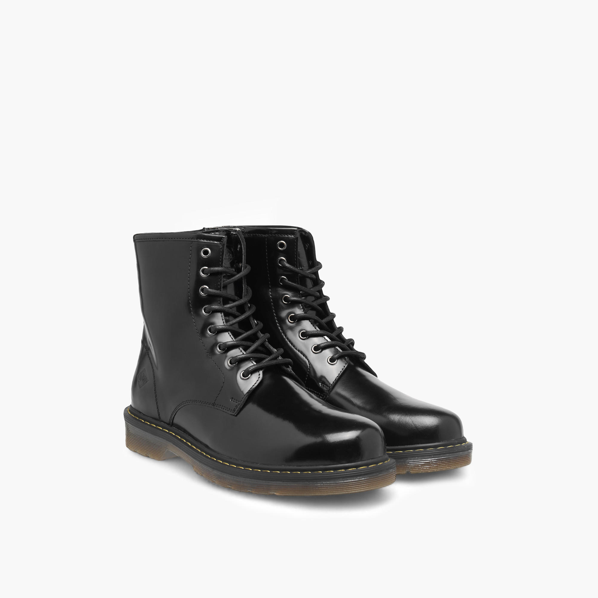 Lee Cooper Men's Solid Chukka Boots with Zip Closure-men-shoes-boots-image-1