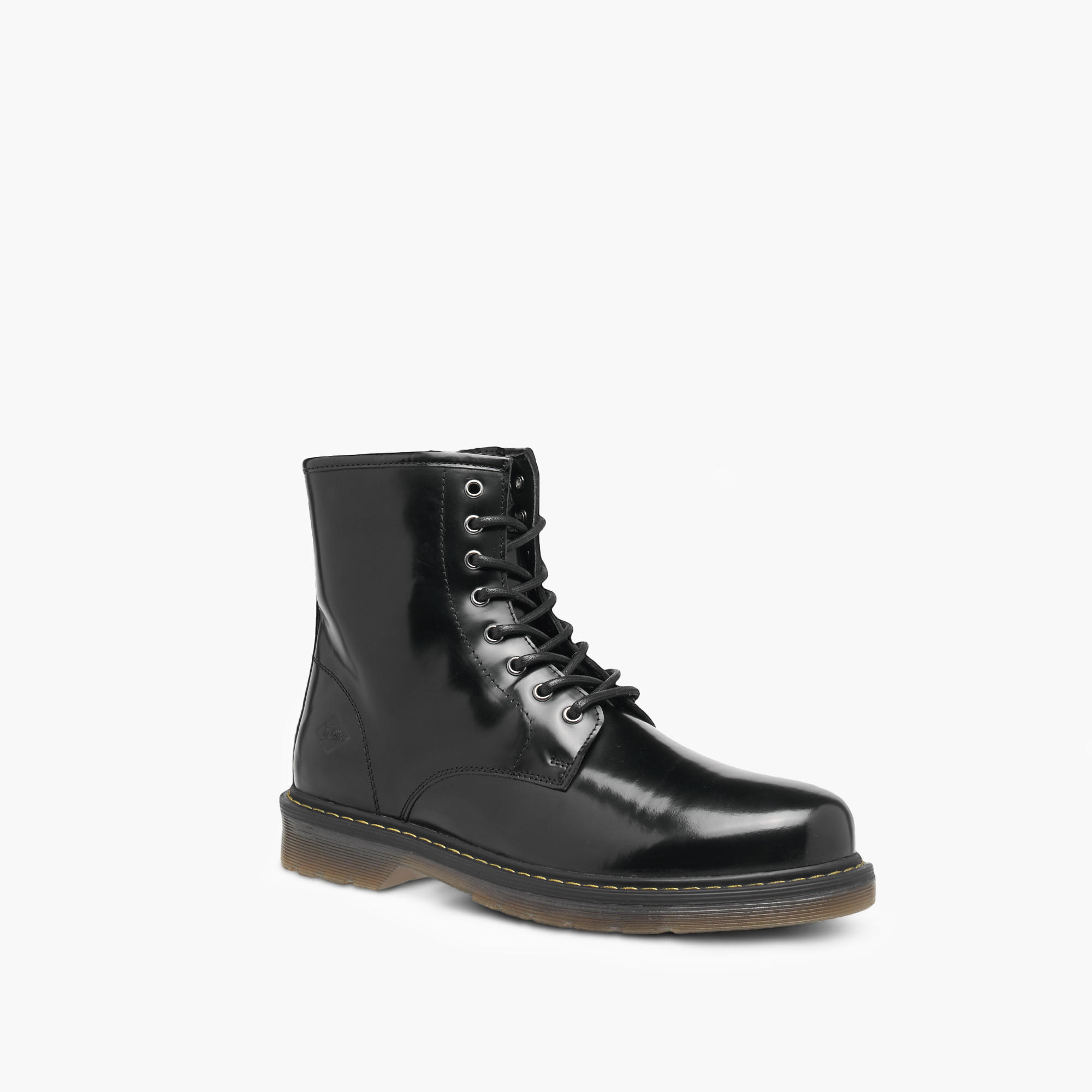 Lee Cooper Men's Solid Chukka Boots with Zip Closure-men-shoes-boots-image-2