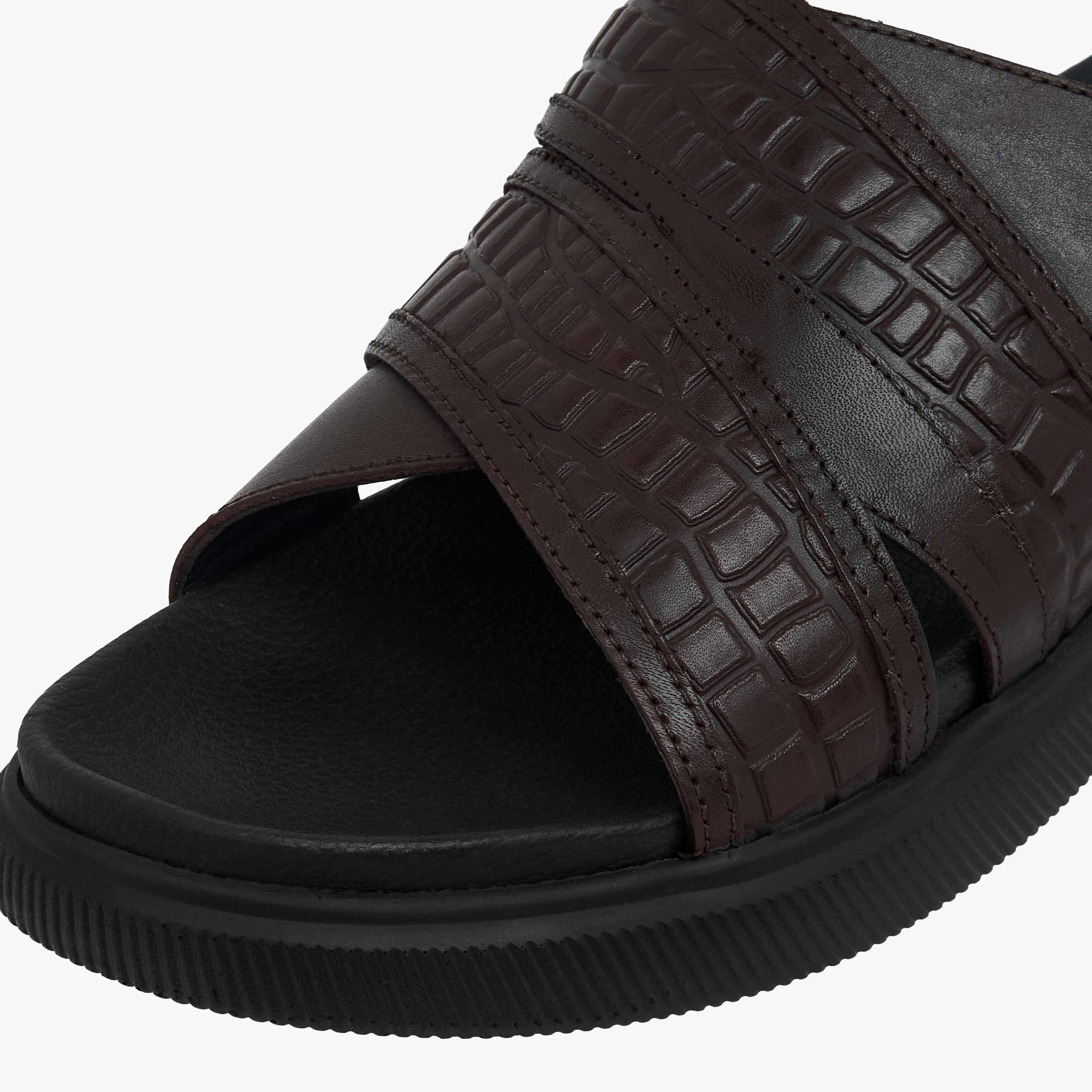 صندل جلد بحزام متقاطع للرجال من دوتشيني-men-shoes-sandals-image-3