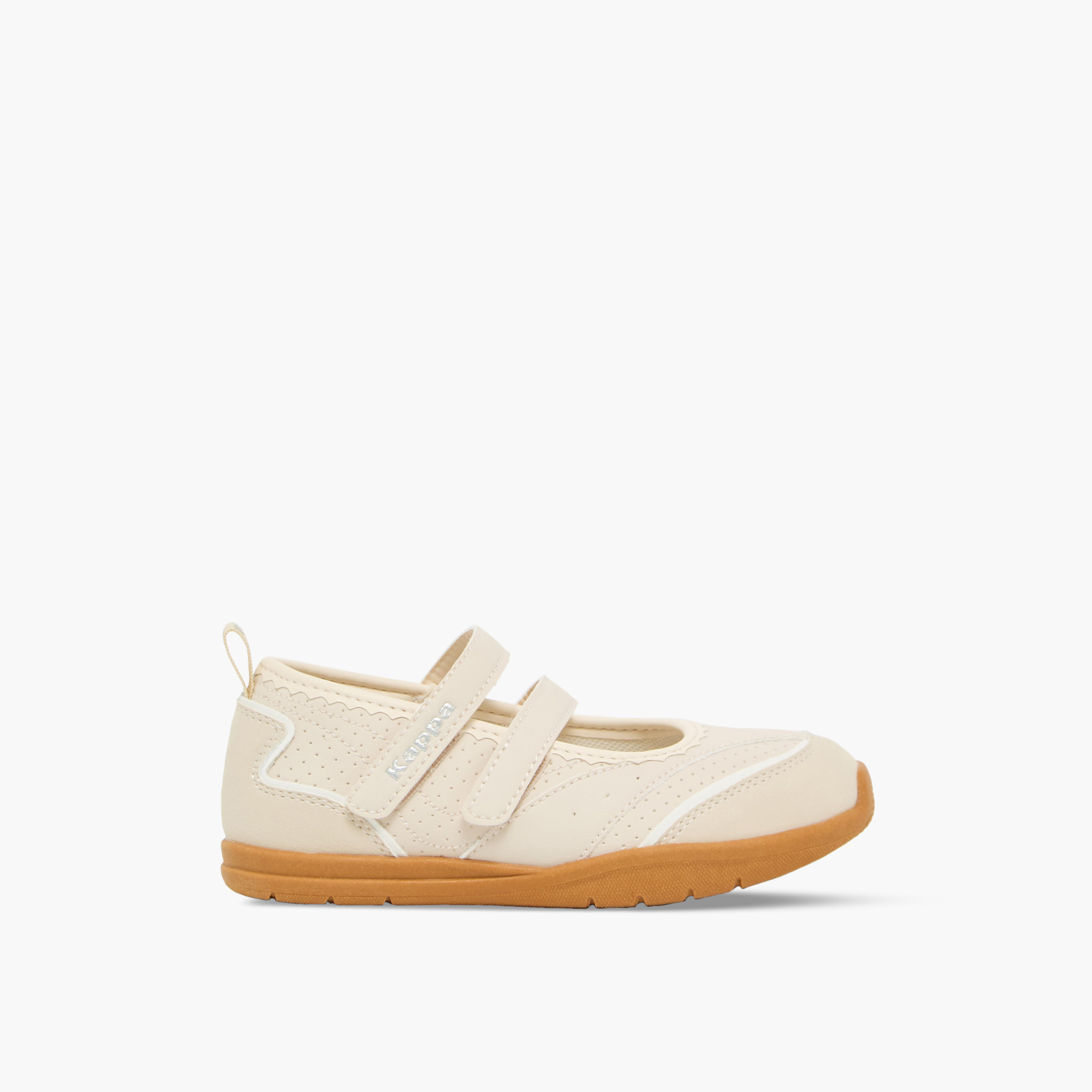 Kappa Girls Panelled Hook & Loop Sneakerina Shoes-girls-shoes-maryjanes-image-3