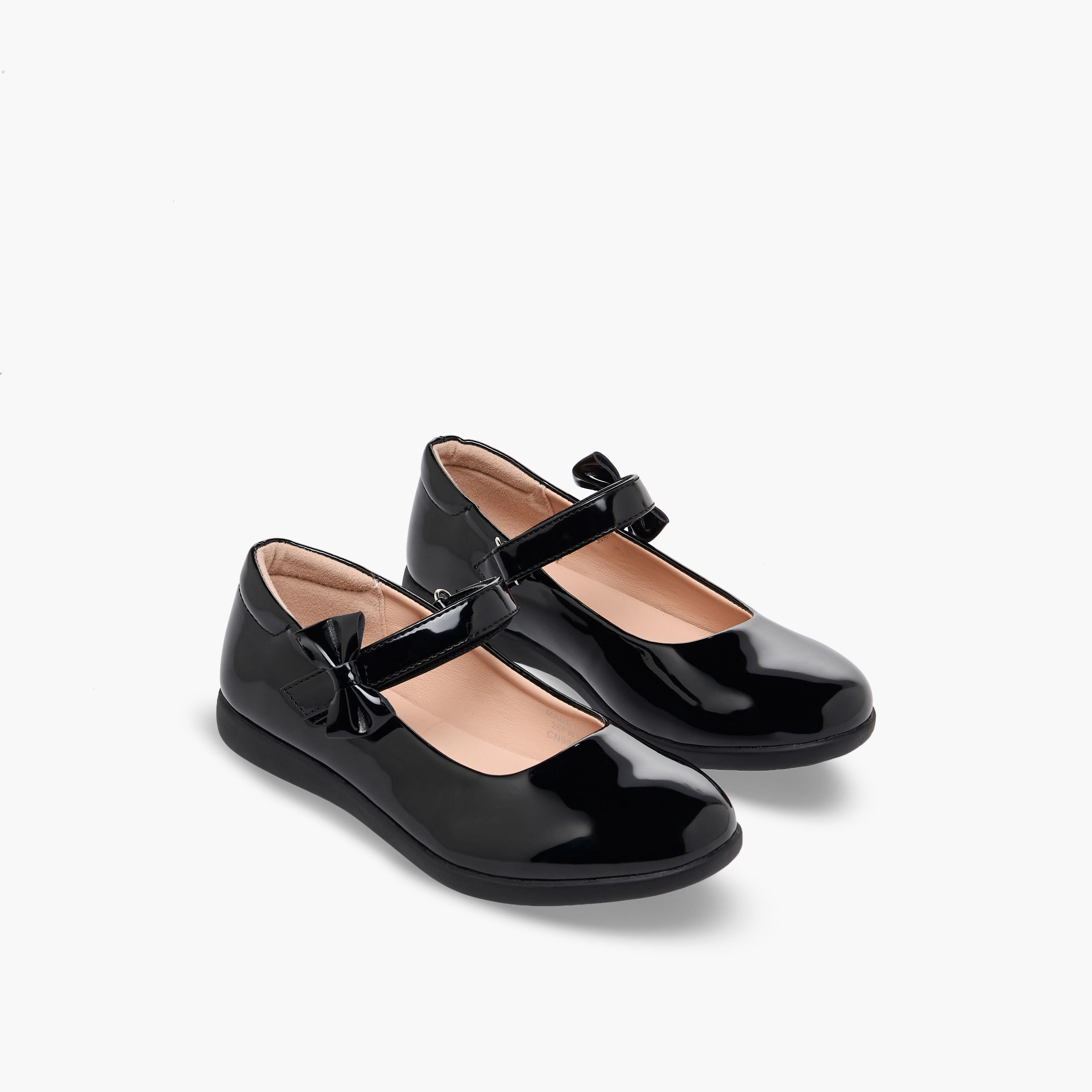 Flora Bella Girls Hook & Loop School Shoes-girls-shoes-maryjanes-image-1