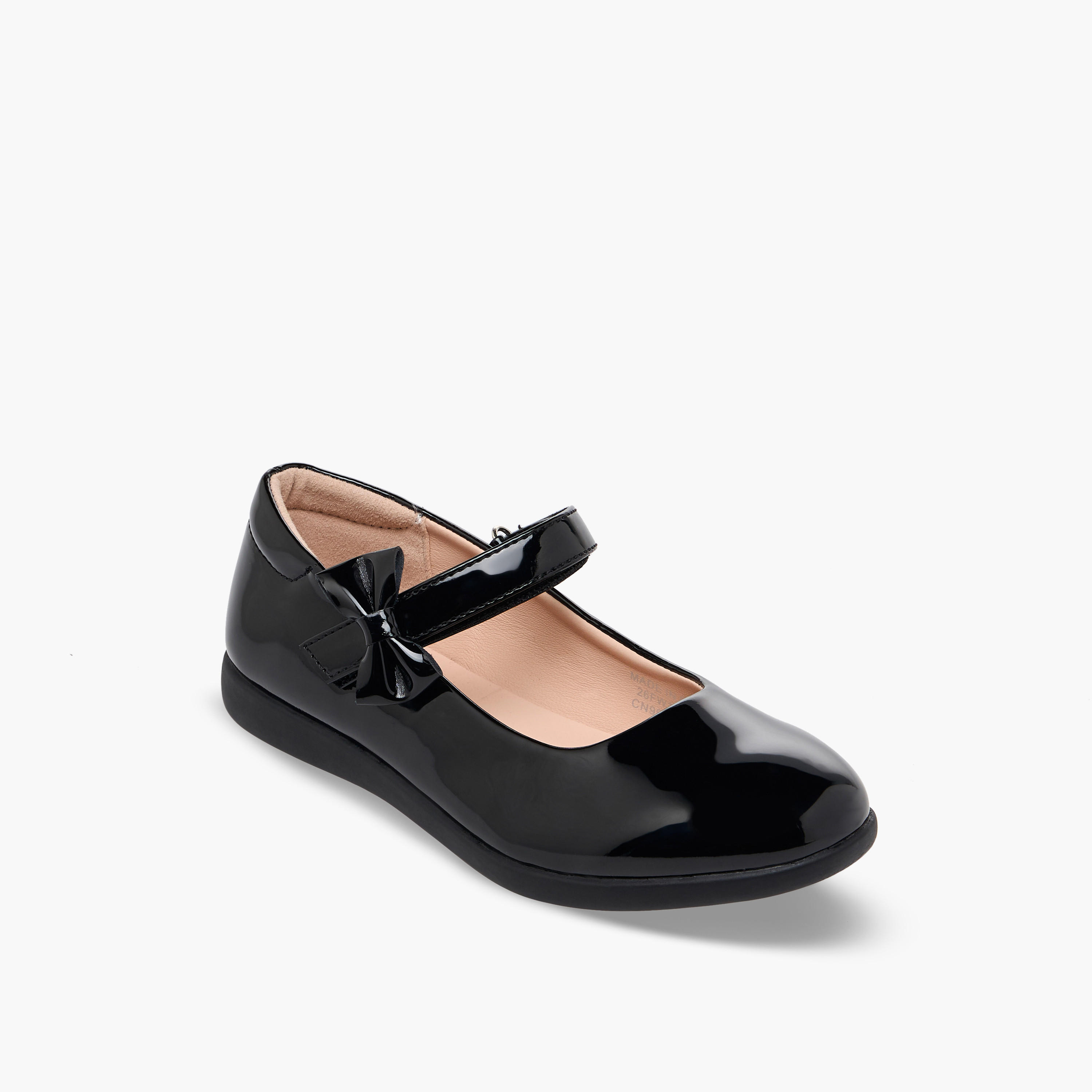 حذاء مدرسية للبنات بشريط إغلاق لاصق من فلورا بيلا-girls-shoes-maryjanes-image-2