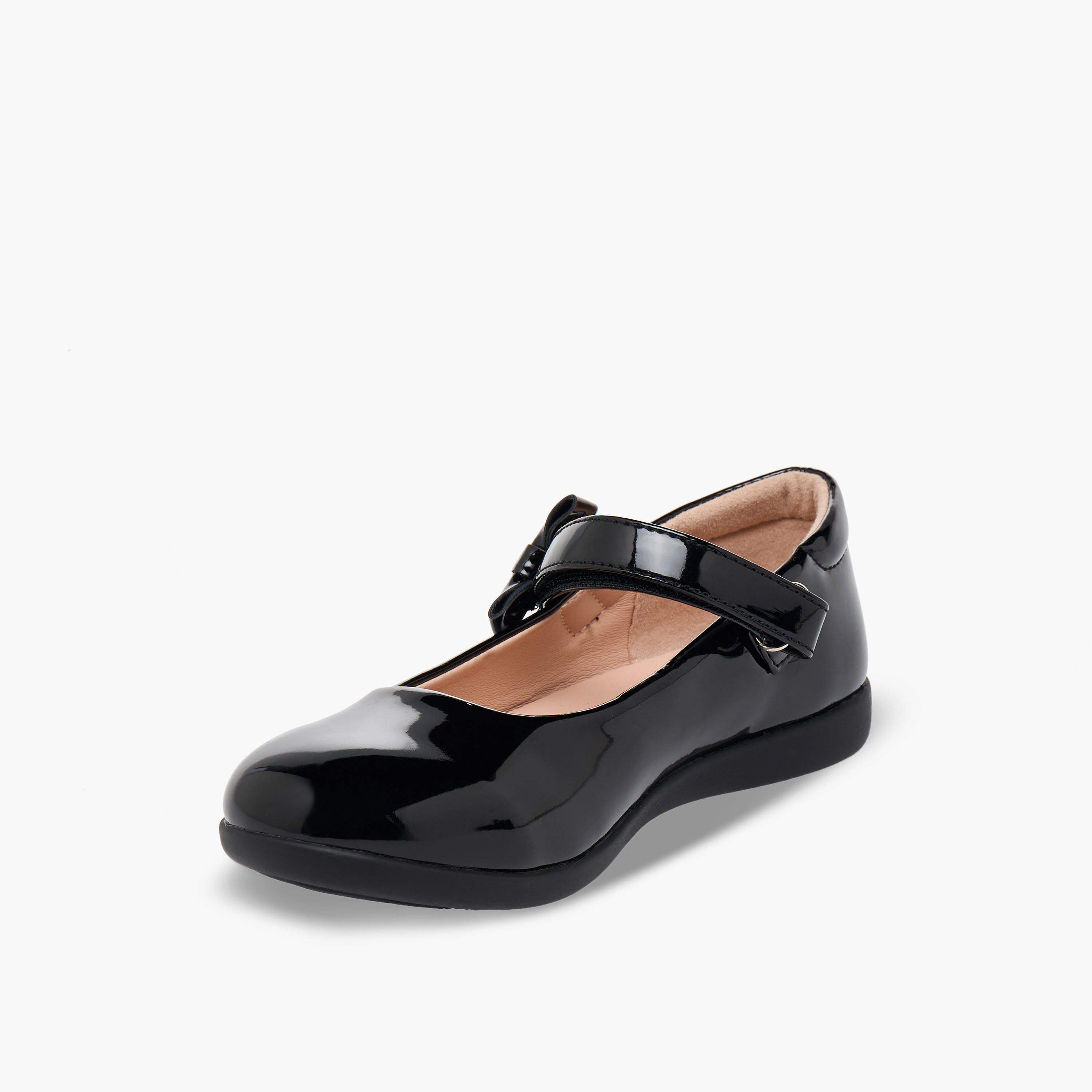 Flora Bella Girls Hook & Loop School Shoes-girls-shoes-maryjanes-image-5