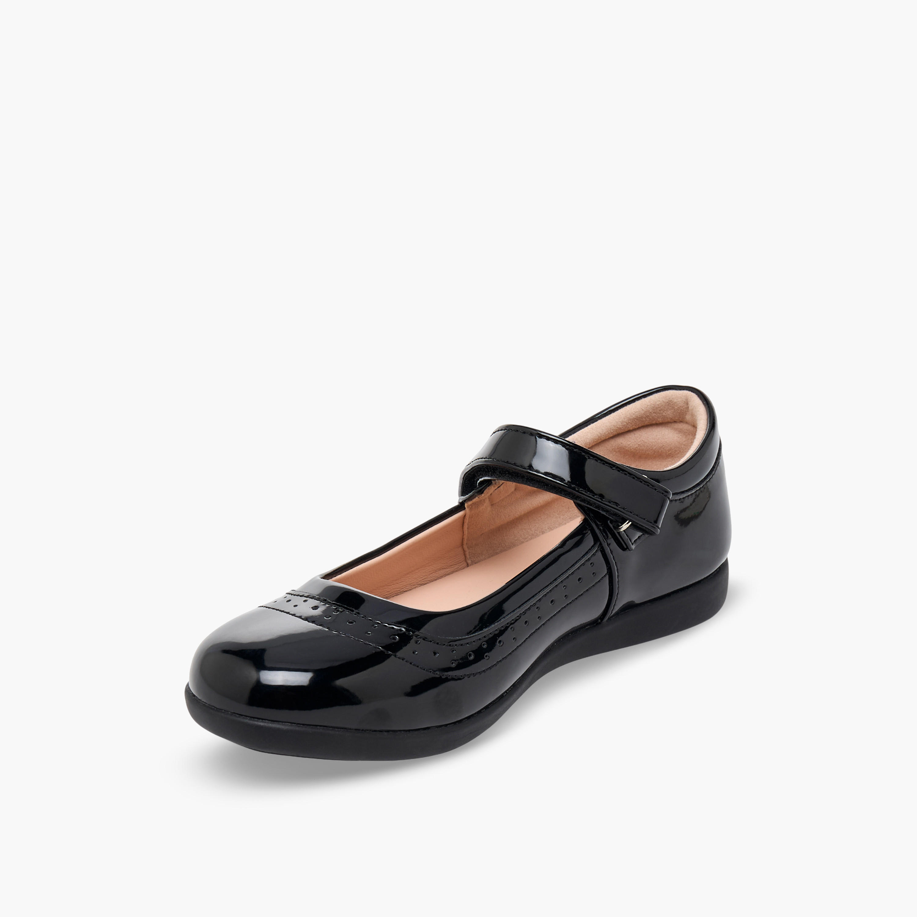 Flora Bella Girls Hook & Loop School Shoes-girls-shoes-maryjanes-image-4