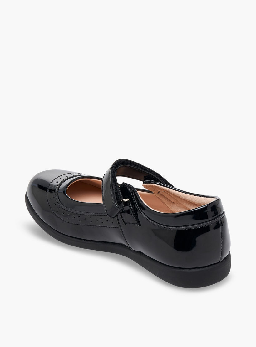 Flora Bella Girls Hook & Loop School Shoes-girls-shoes-maryjanes-image-5