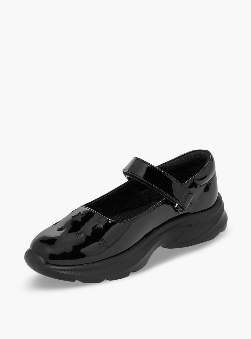 Flora Bella Girls Hook & Loop School Shoes-girls-shoes-maryjanes-image-4