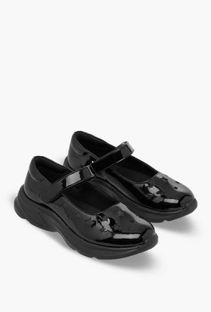 حذاء مدرسي بشريط إغلاق للبنات من فلورا بيلا-girls-shoes-maryjanes-image-1