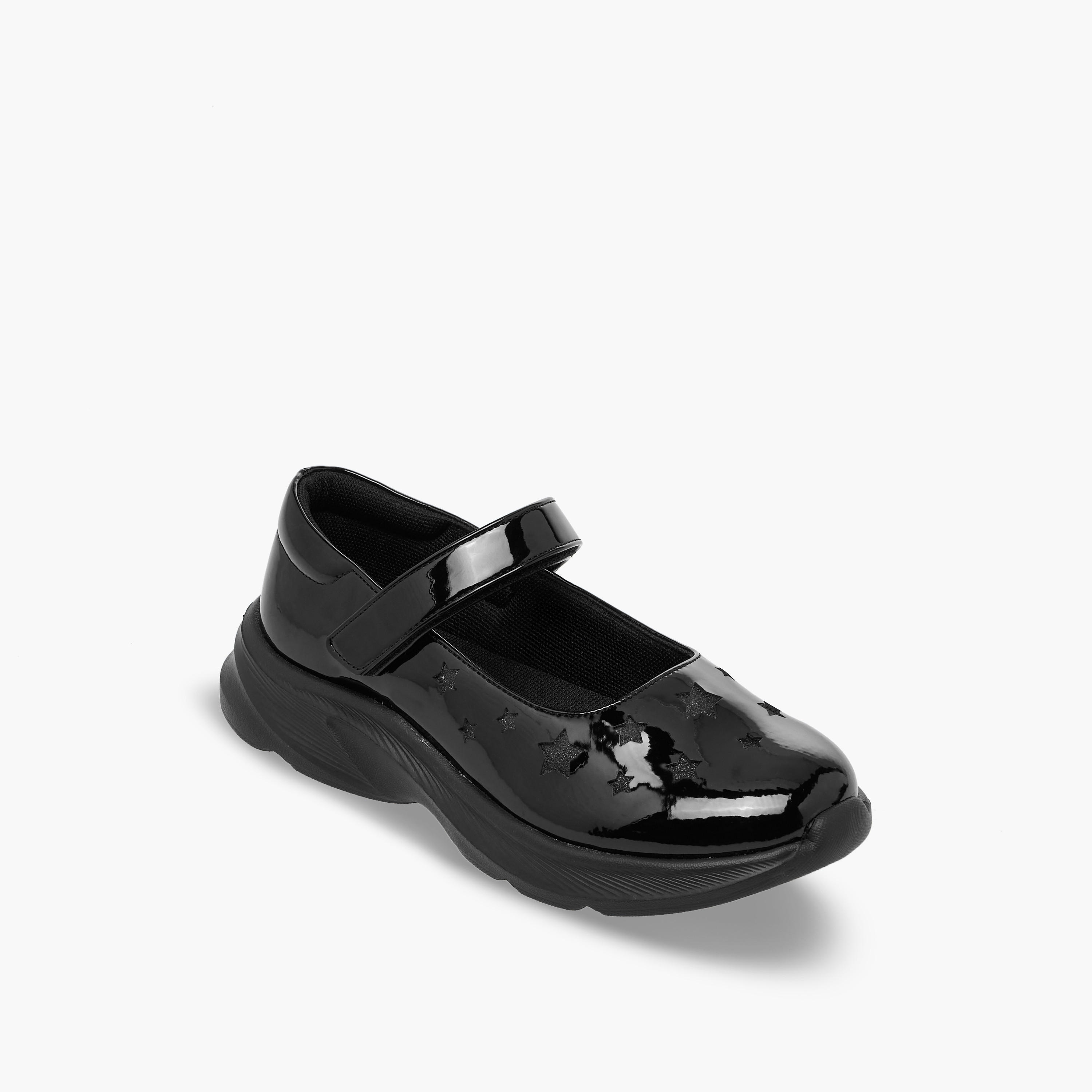 حذاء مدرسي بشريط إغلاق للبنات من فلورا بيلا-girls-shoes-maryjanes-image-2