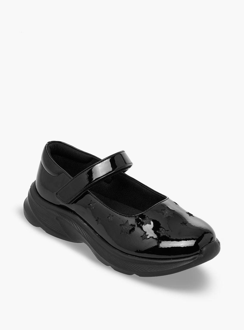 حذاء مدرسي بشريط إغلاق للبنات من فلورا بيلا-girls-shoes-maryjanes-image-2