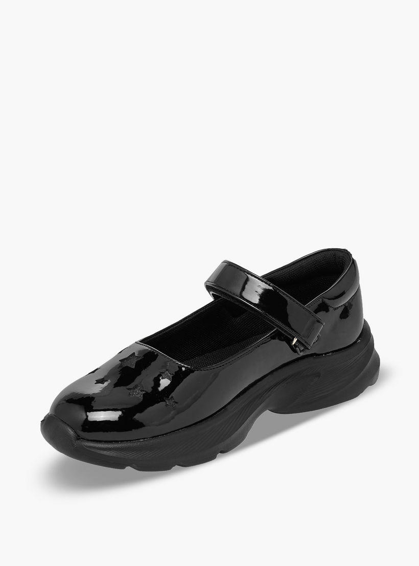 حذاء مدرسي بشريط إغلاق للبنات من فلورا بيلا-girls-shoes-maryjanes-image-4
