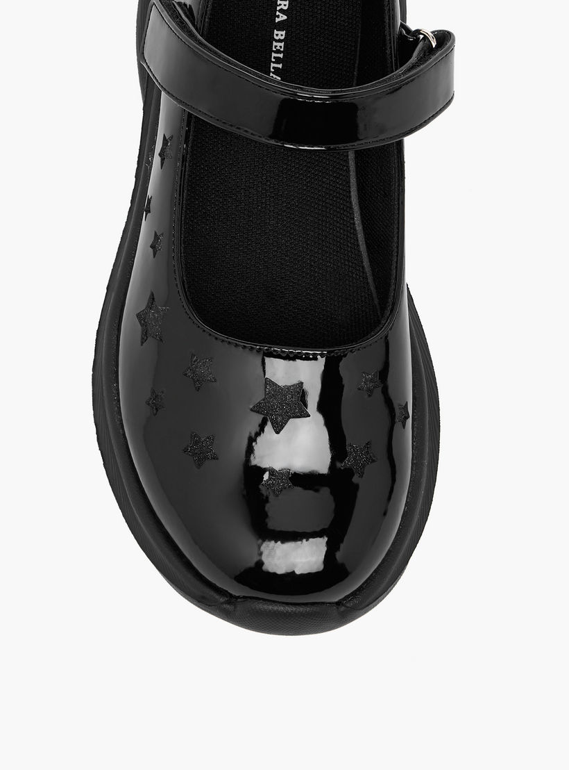 حذاء مدرسي بشريط إغلاق للبنات من فلورا بيلا-girls-shoes-maryjanes-image-7