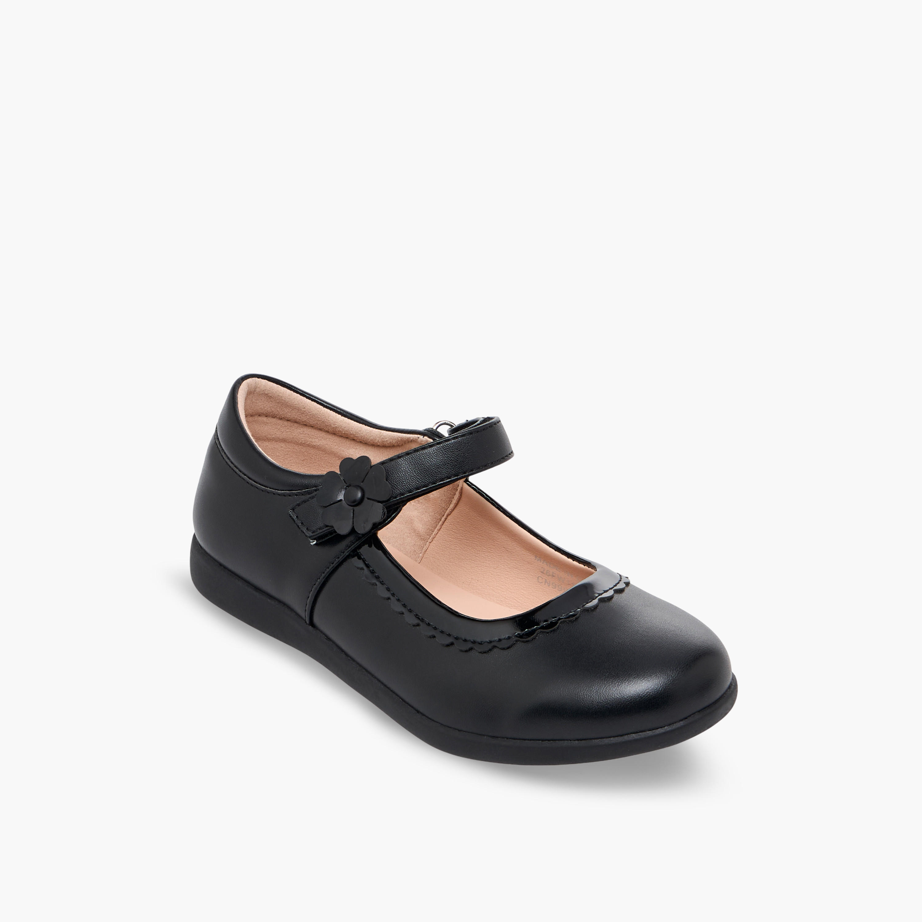 Flora Bella Girls Hook & Loop School Shoes-girls-shoes-maryjanes-image-2