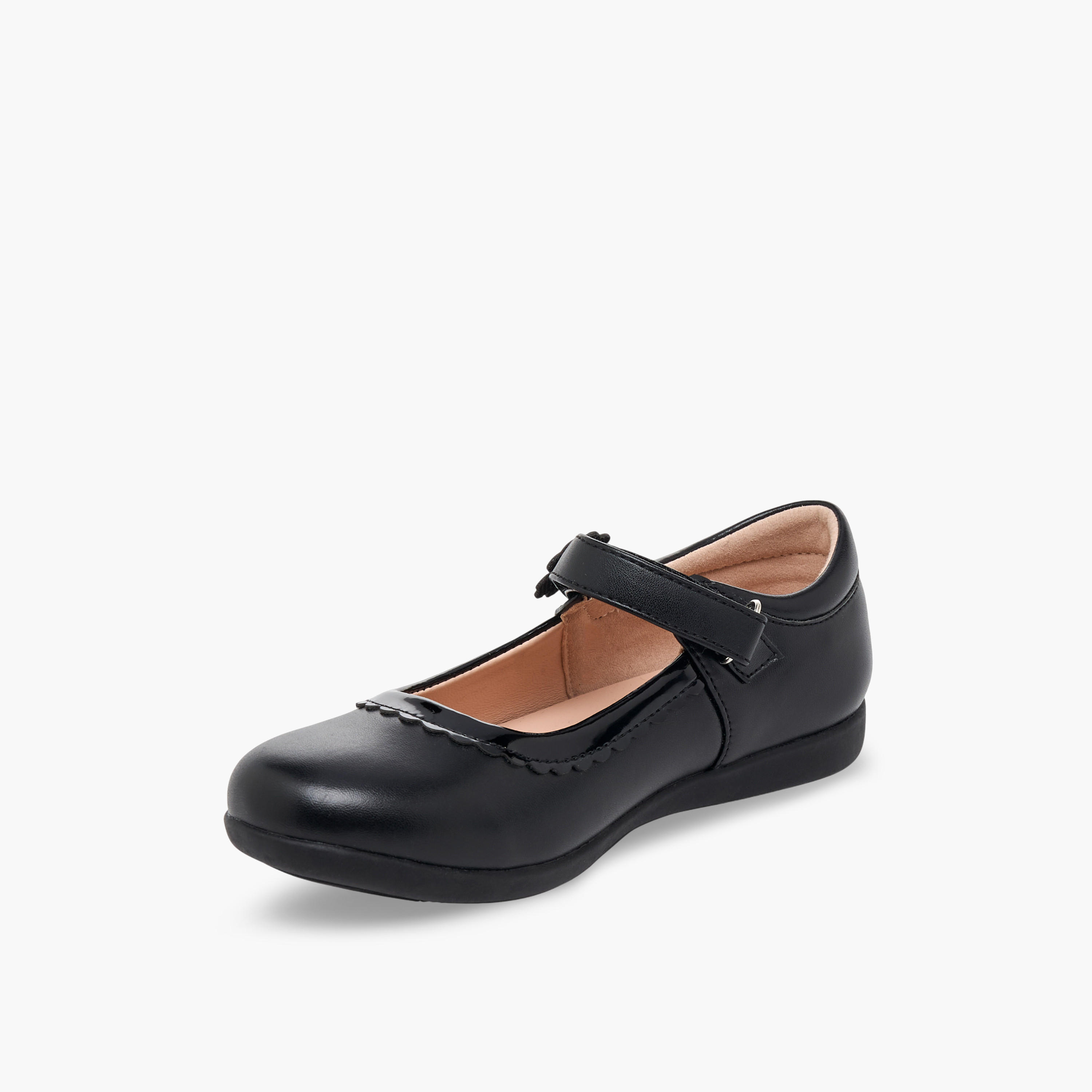 Flora Bella Girls Hook & Loop School Shoes-girls-shoes-maryjanes-image-4