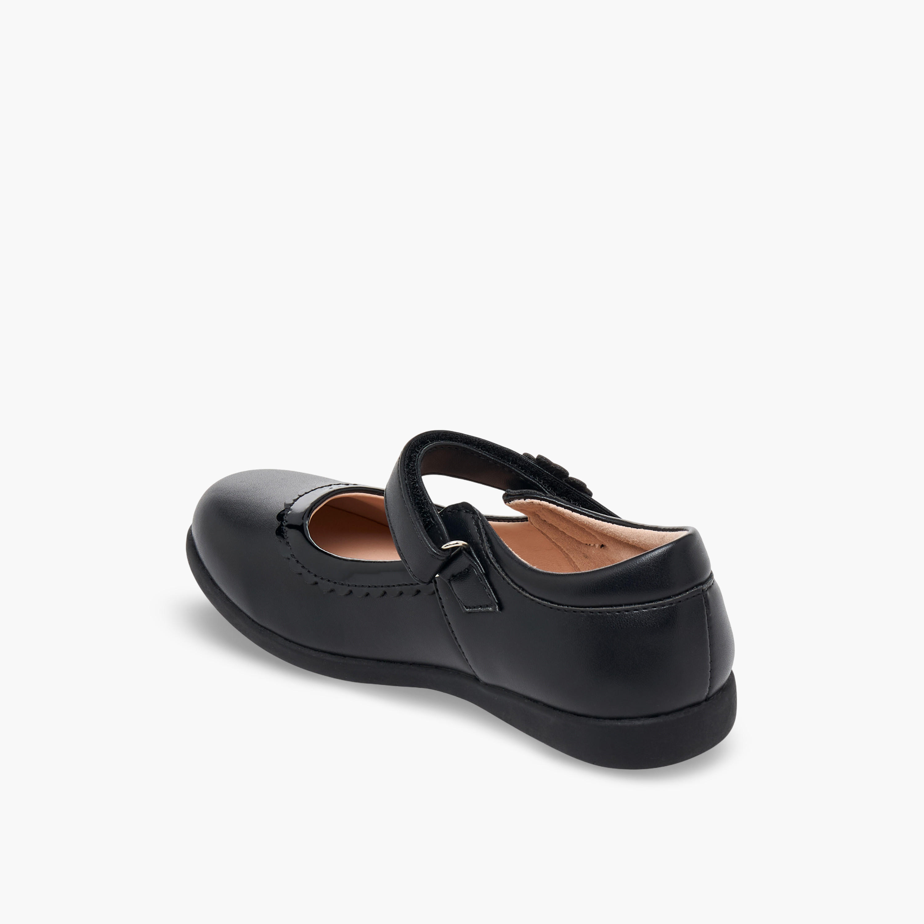 Flora Bella Girls Hook & Loop School Shoes-girls-shoes-maryjanes-image-5