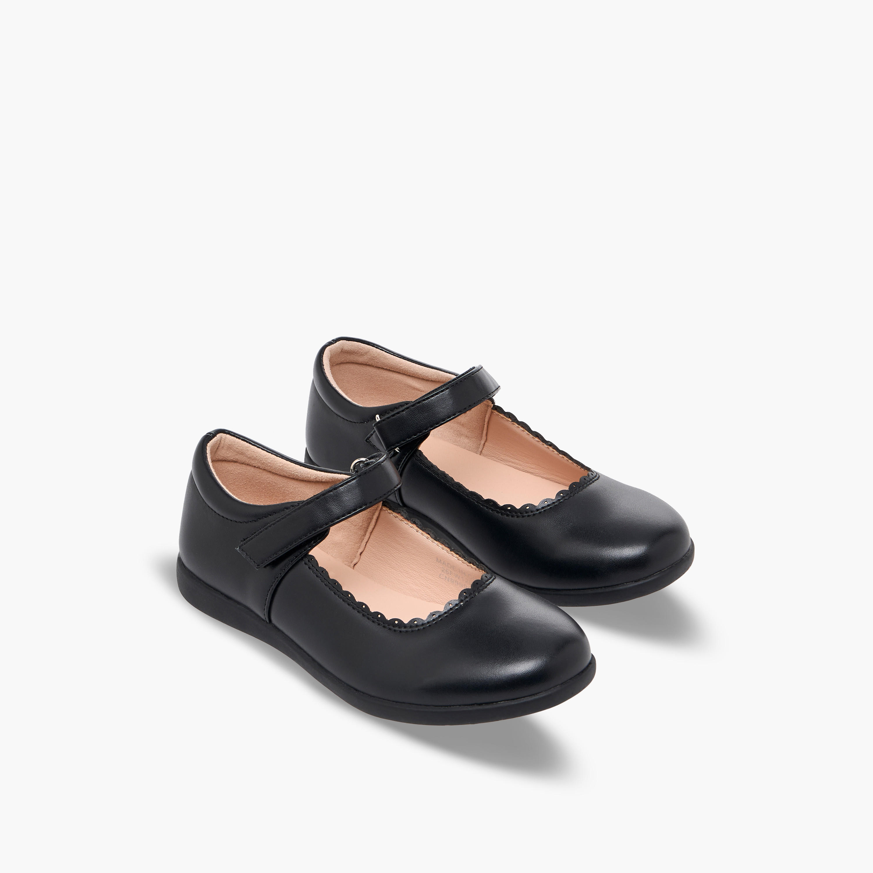 Flora Bella Girls Hook & Loop Mary Jane School Shoes-girls-shoes-maryjanes-image-1