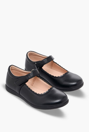 حذاء ماري جين مدرسي بشريط إغلاق لاصق للبنات من فلورا بيلا-girls-shoes-maryjanes-image-1