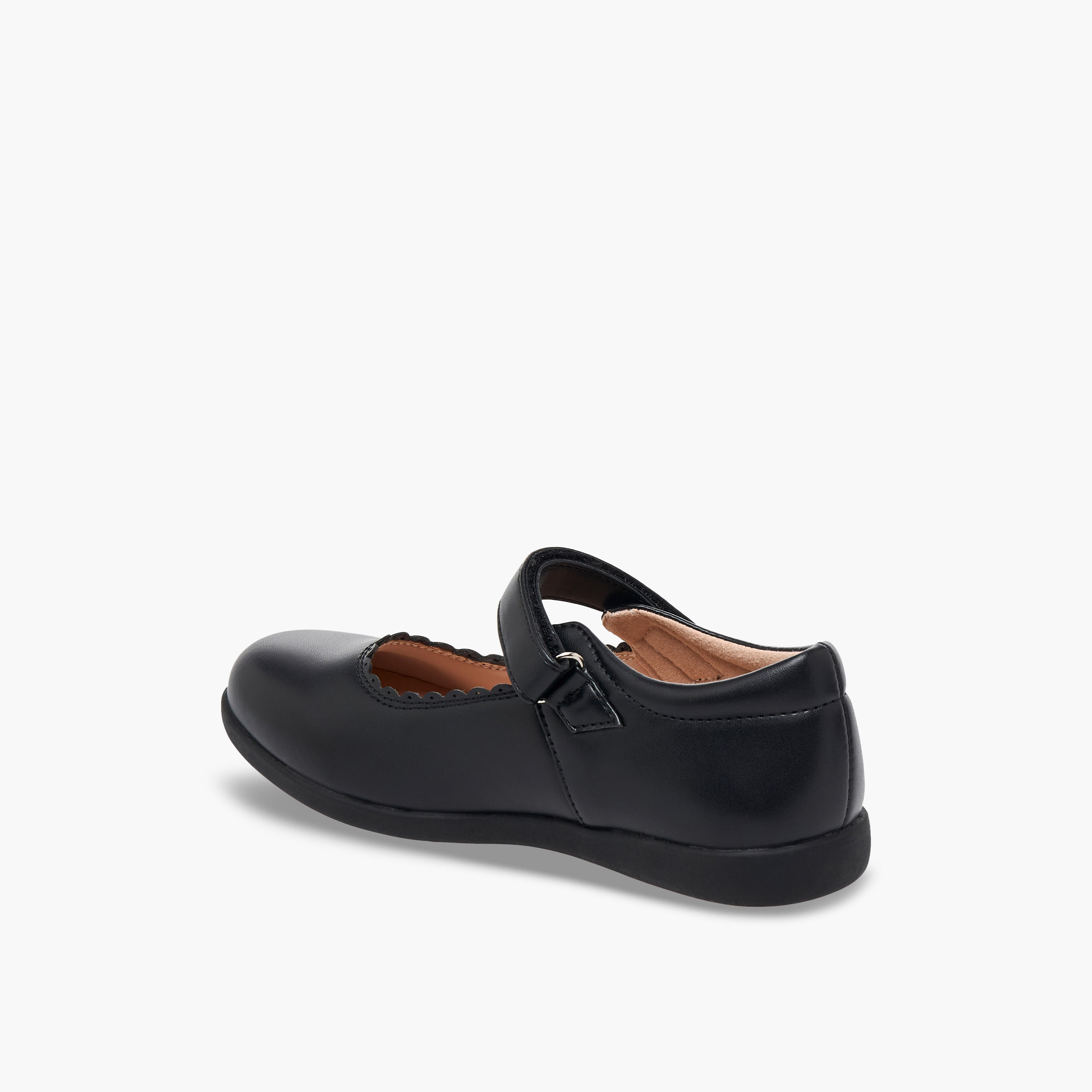 حذاء ماري جين مدرسي بشريط إغلاق لاصق للبنات من فلورا بيلا-girls-shoes-maryjanes-image-5
