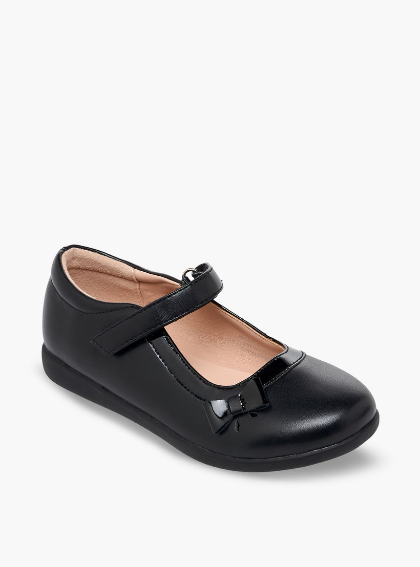 Flora Bella Girls Hook & Loop School Shoes-girls-shoes-maryjanes-image-2