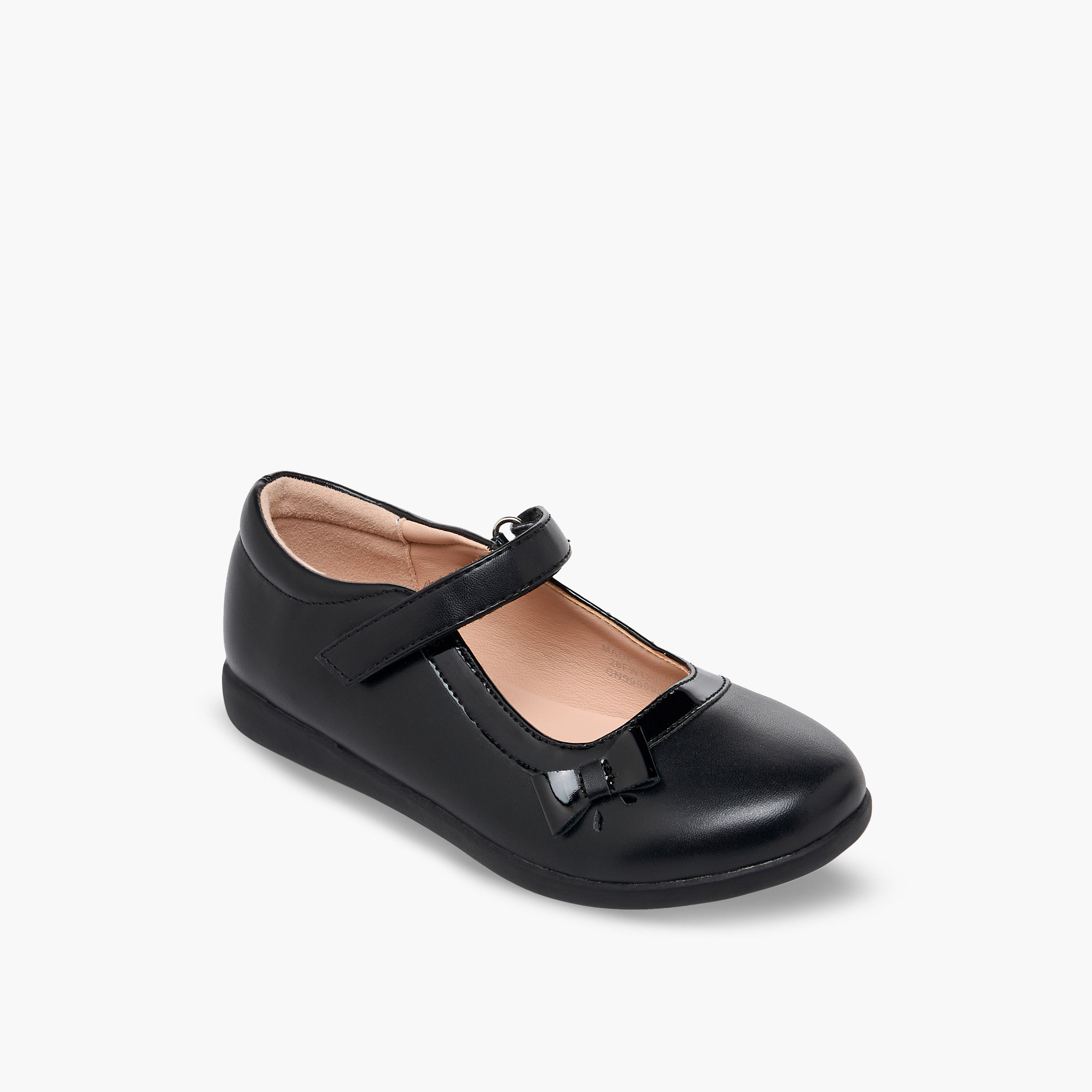 Flora Bella Girls Hook & Loop School Shoes-girls-shoes-maryjanes-image-2