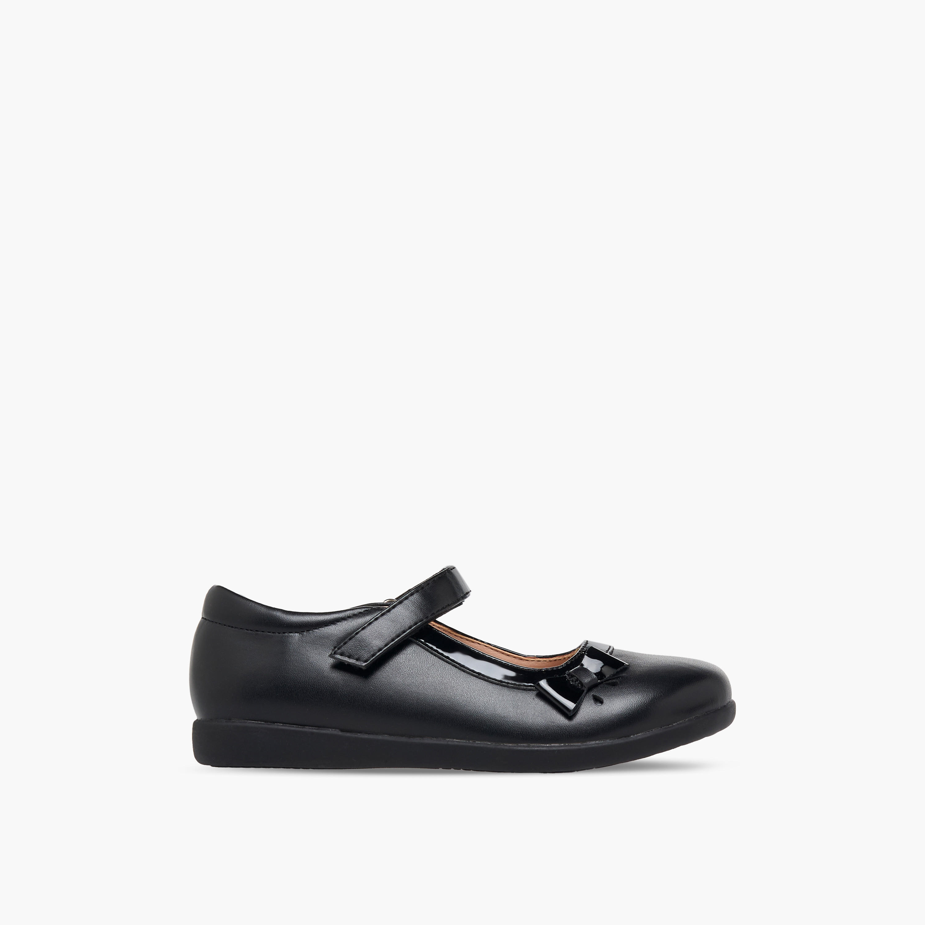 Flora Bella Girls Hook & Loop School Shoes-girls-shoes-maryjanes-image-3