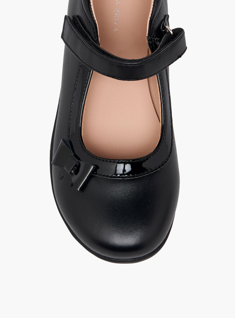 Flora Bella Girls Hook & Loop School Shoes-girls-shoes-maryjanes-image-7
