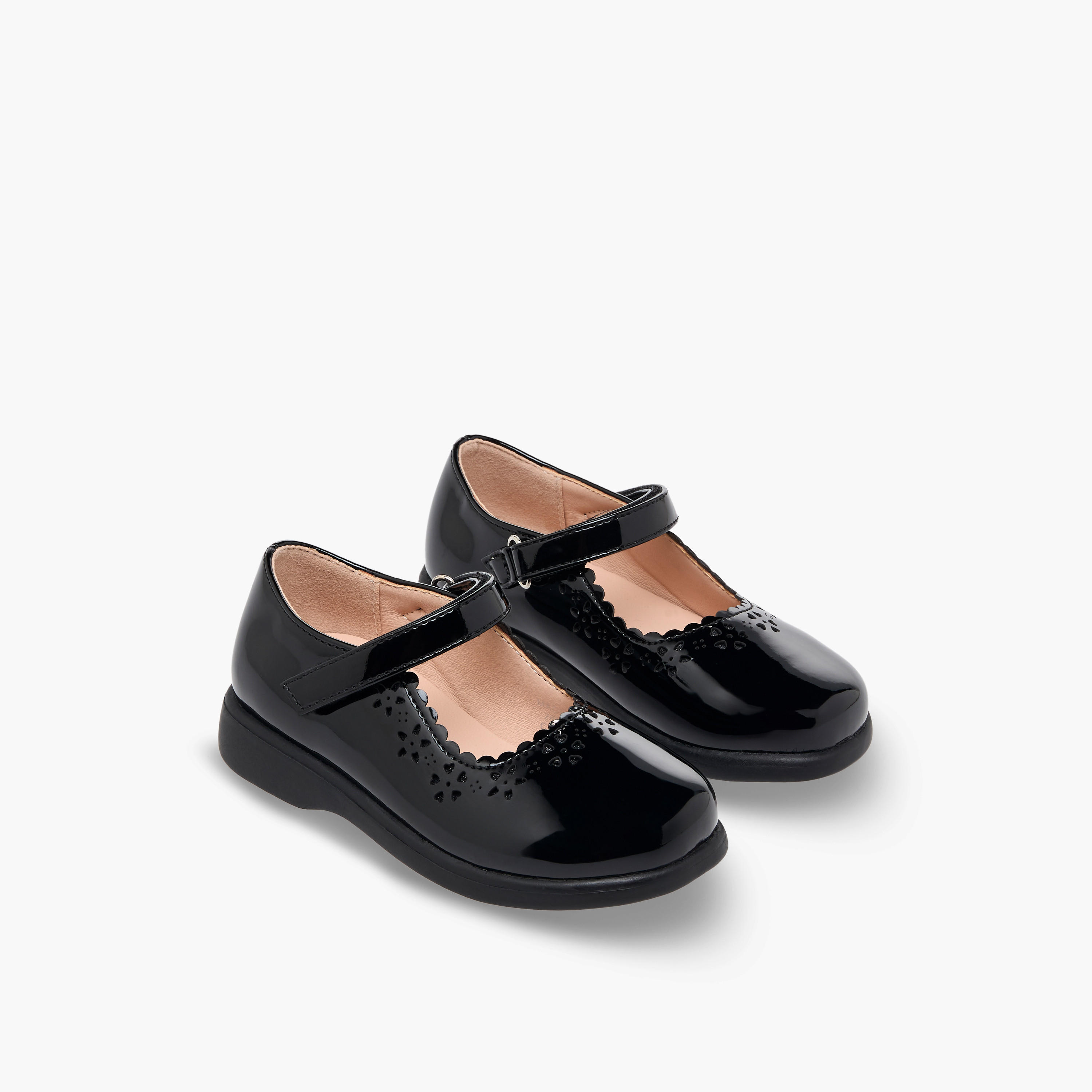 Flora Bella Girls Hook & Loop School Shoes-girls-shoes-maryjanes-image-1