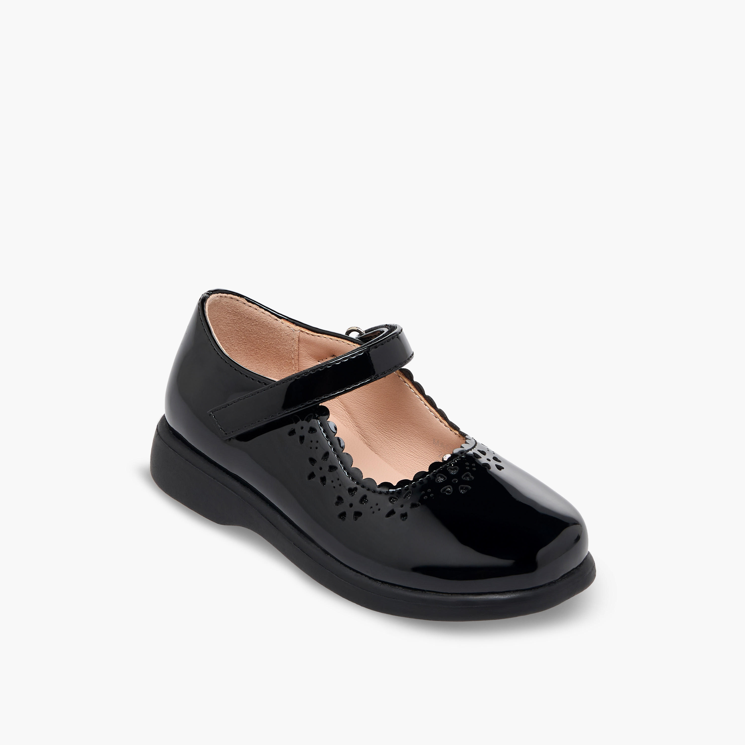 Flora Bella Girls Hook & Loop School Shoes-girls-shoes-maryjanes-image-2