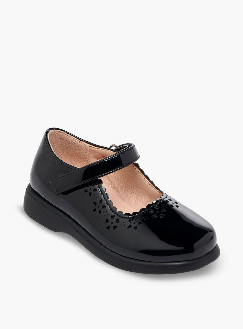 Flora Bella Girls Hook & Loop School Shoes-girls-shoes-maryjanes-image-2