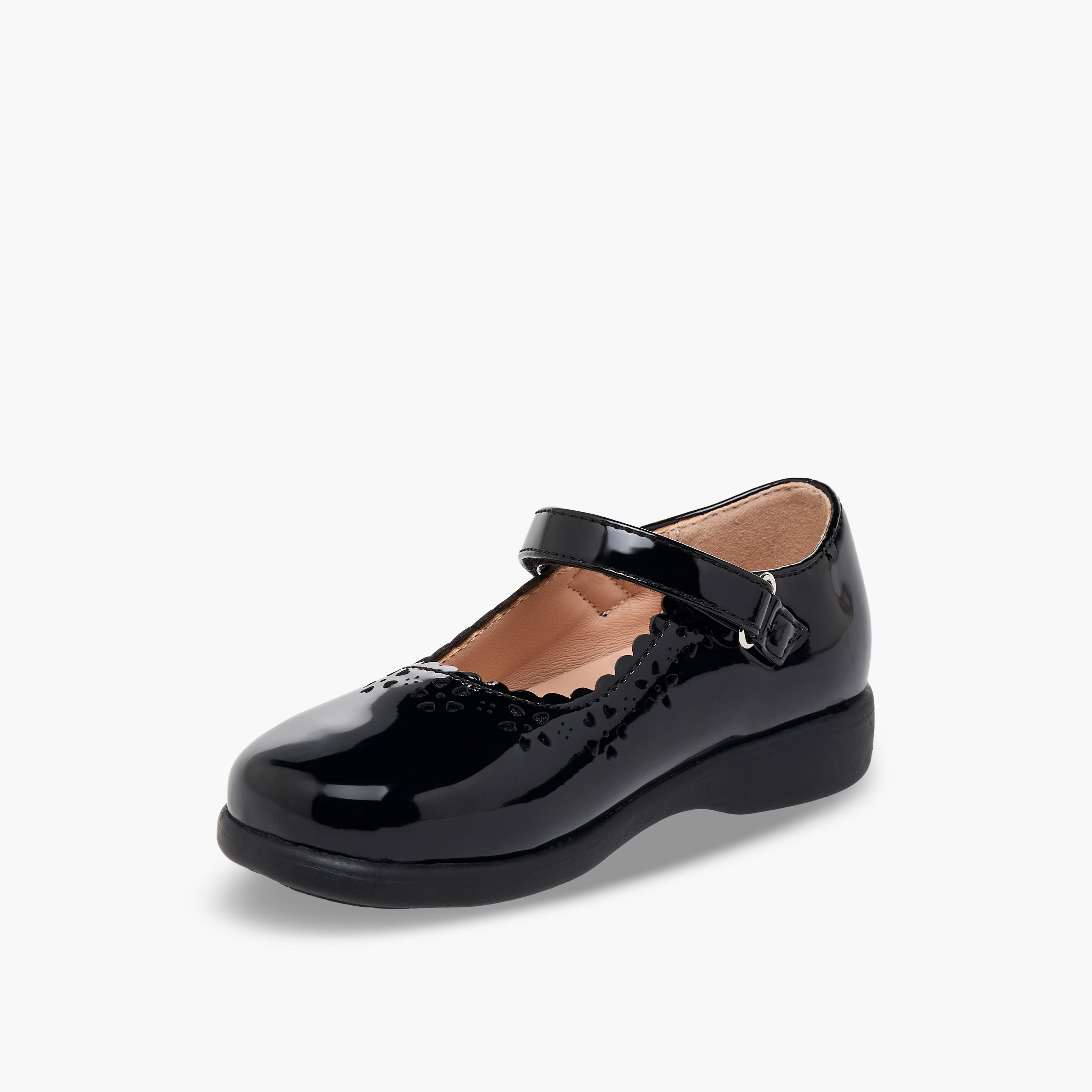 Flora Bella Girls Hook & Loop School Shoes-girls-shoes-maryjanes-image-4