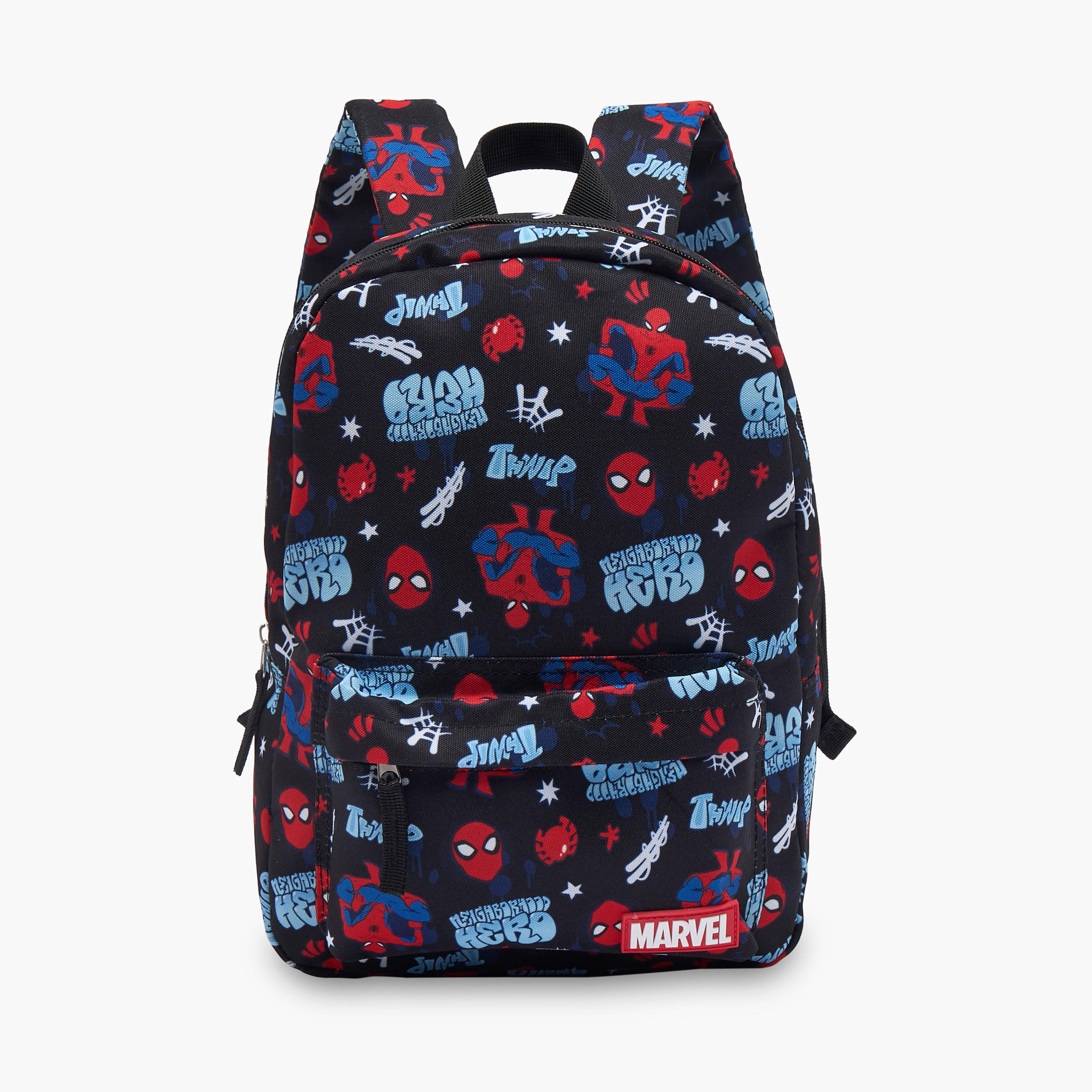 Spider-Man Print School Backpack for Boys 8-13 Years with Adjustable Shoulder Straps-boys-accessories-bagsandbackpacks-image-1