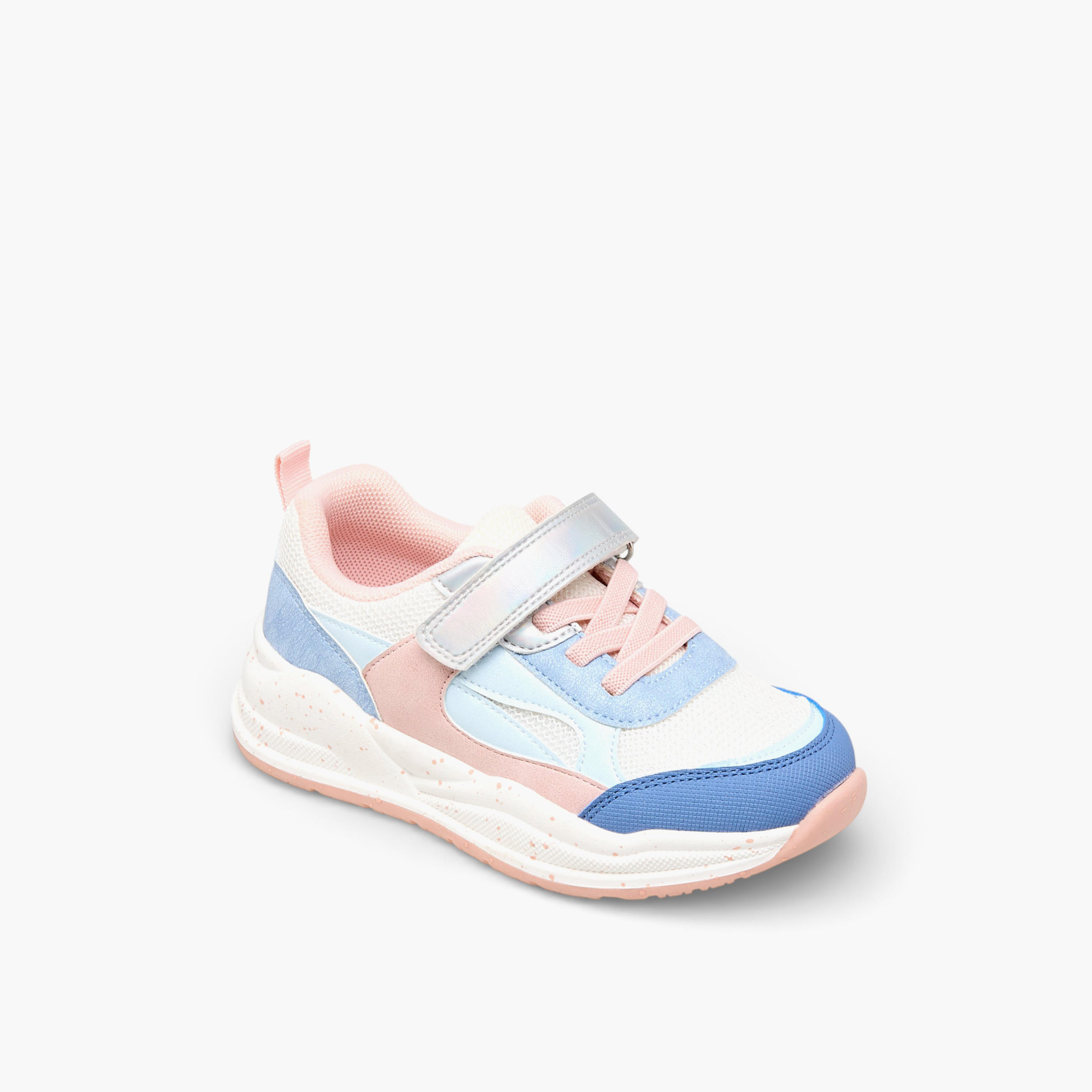 Flora Bella Girls Hook and Loop Ankle Sneakers-girls-shoes-sneakers-image-2