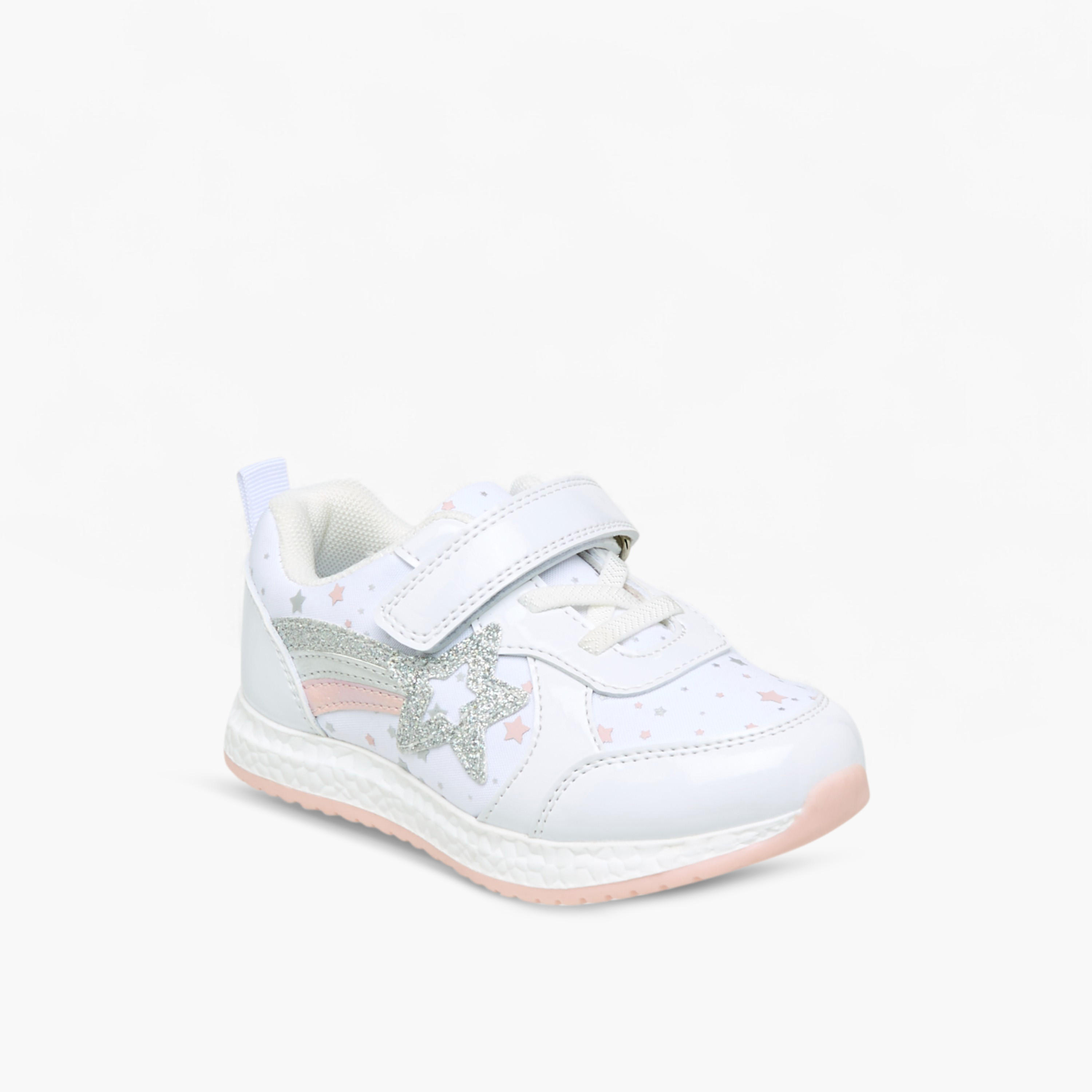 حذاء سنيكرز بزينة وشريط إغلاق لاصق من فلورا بيلا-girls-shoes-sneakers-image-2