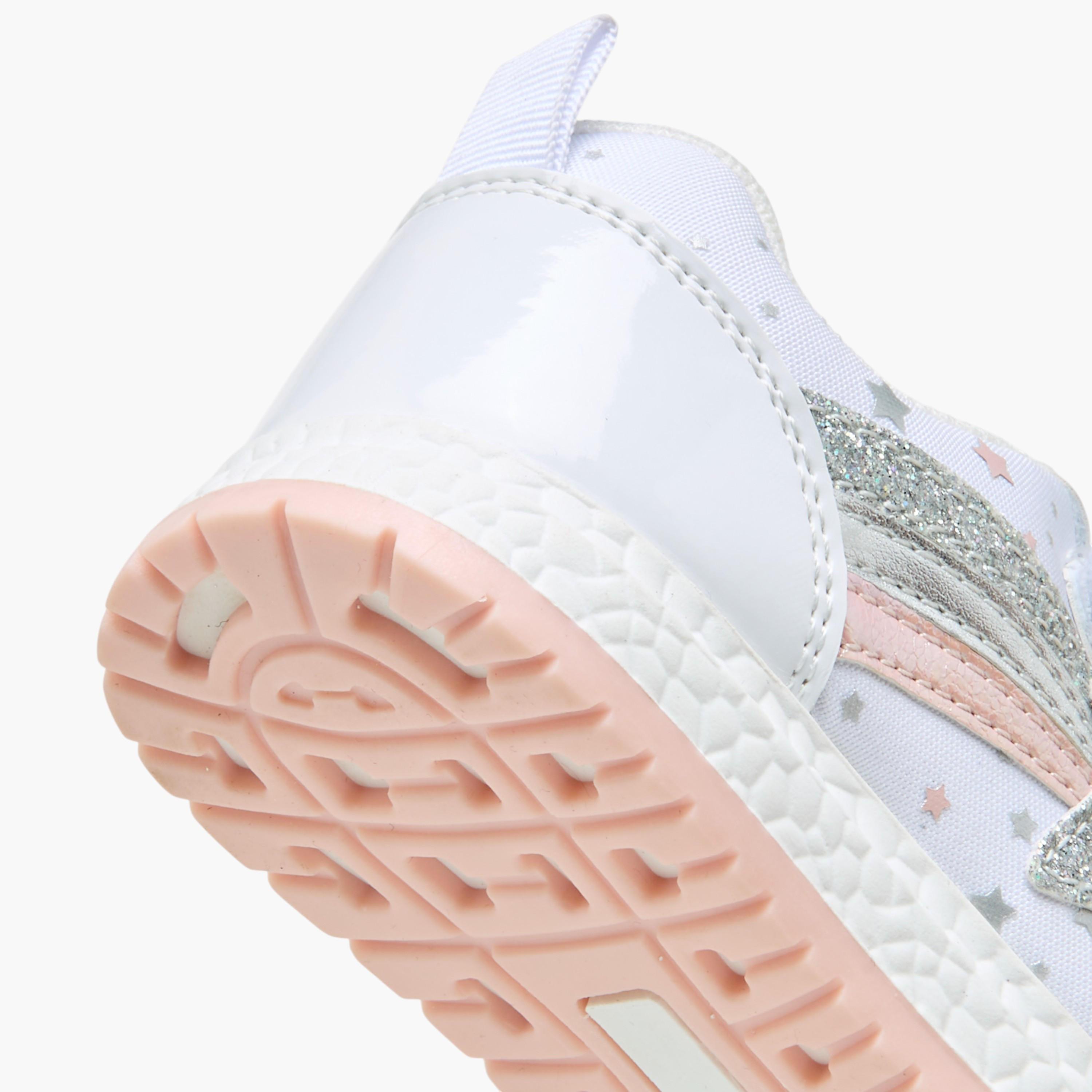 حذاء سنيكرز بزينة وشريط إغلاق لاصق من فلورا بيلا-girls-shoes-sneakers-image-5