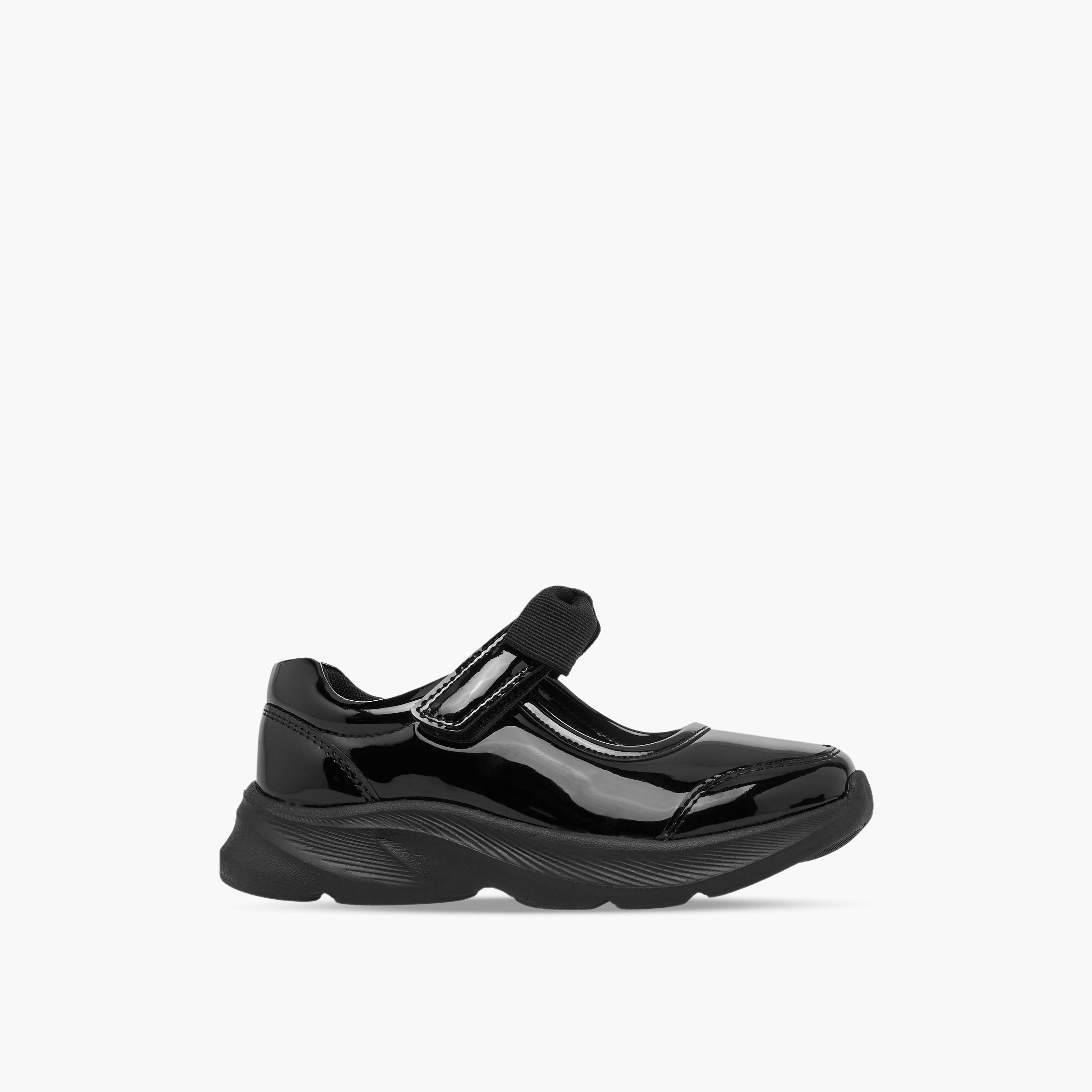 Flora Bella Girls Bow Detail Hook & Loop School Shoes-girls-shoes-maryjanes-image-3