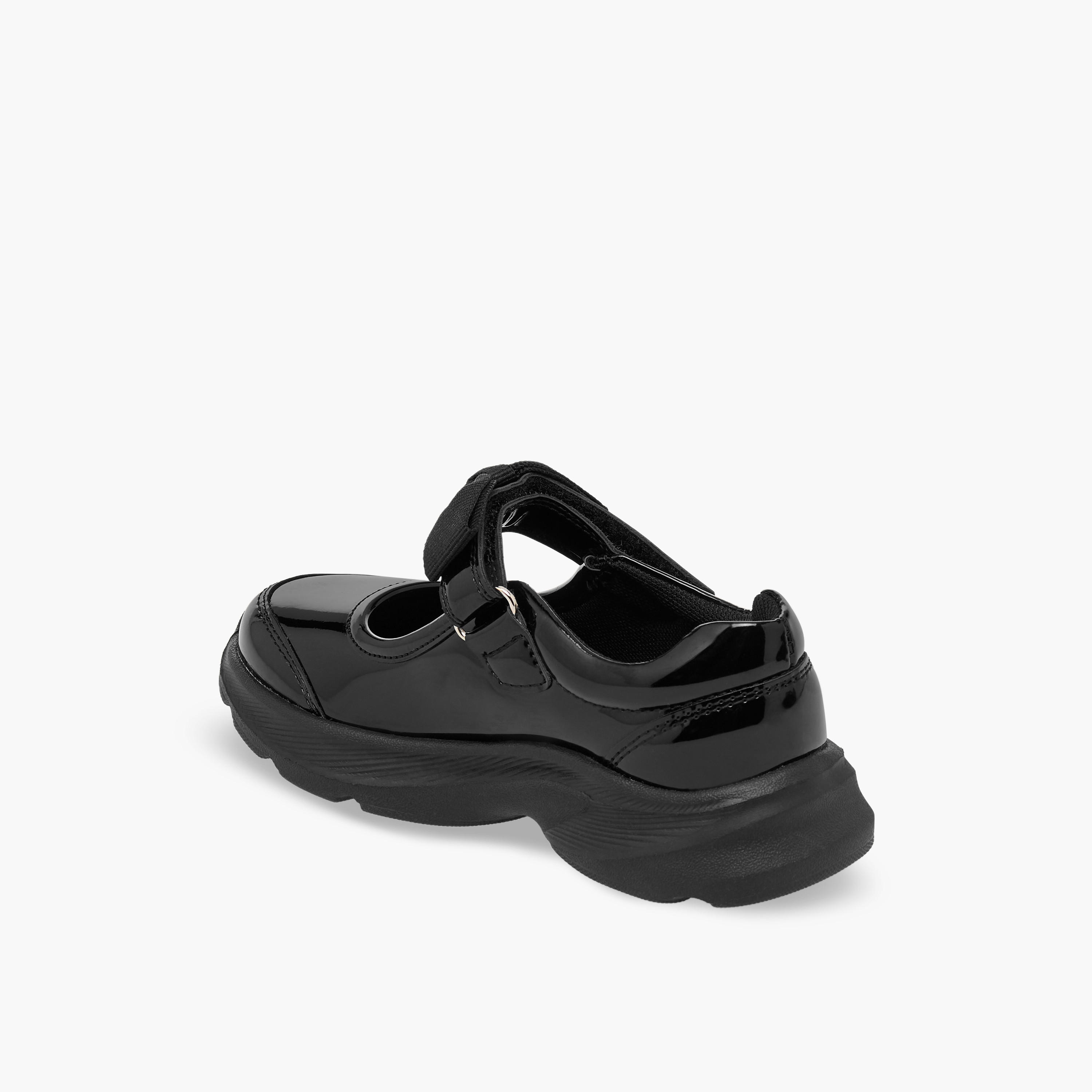 حذاء مدرسي بفيونكة وشريط إغلاق للبنات من فلورا بيلا-girls-shoes-maryjanes-image-5