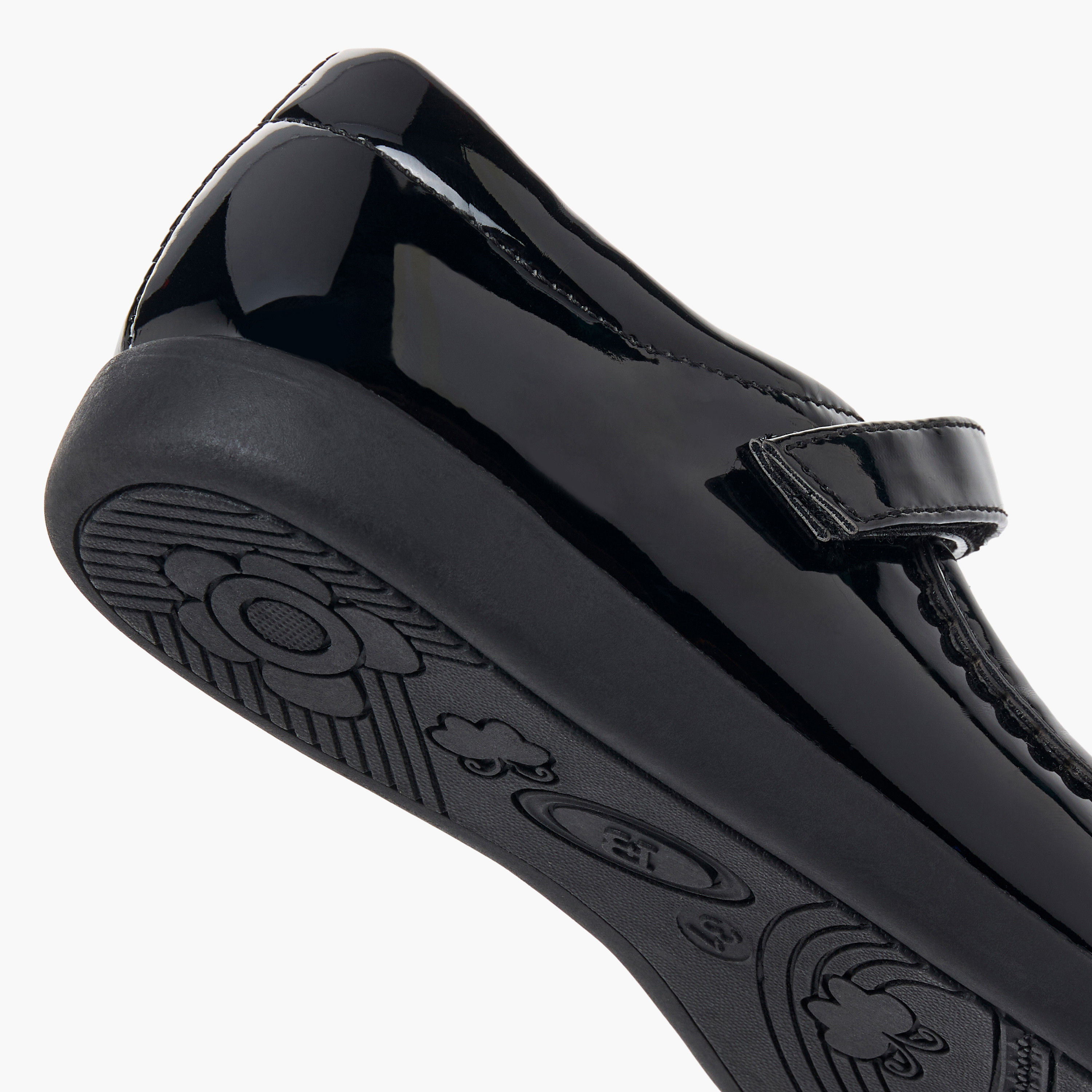 Flora Bella Girls Hook & Loop Mary Jane School Shoes-girls-shoes-maryjanes-image-10