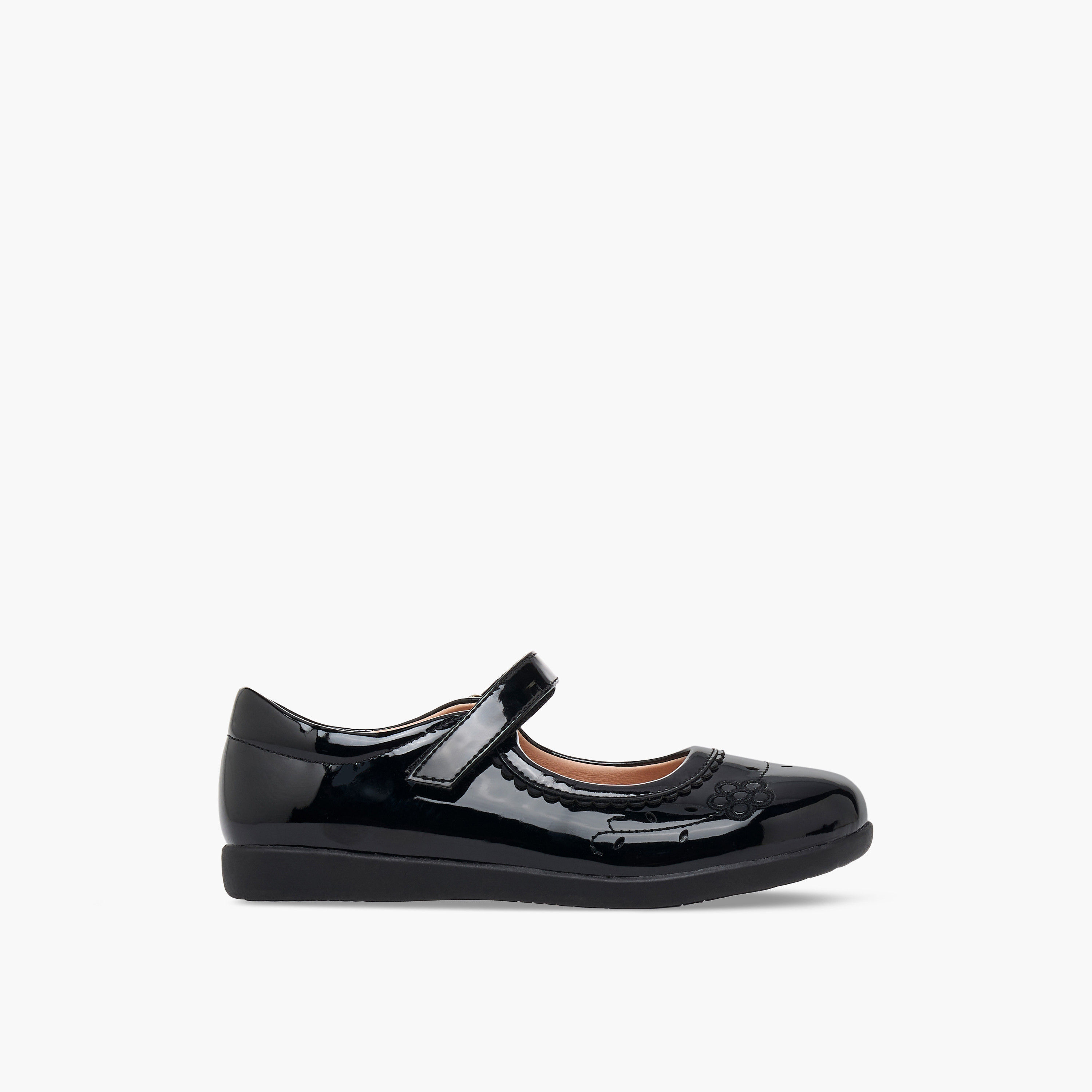 Flora Bella Girls Hook & Loop Mary Jane School Shoes-girls-shoes-maryjanes-image-3