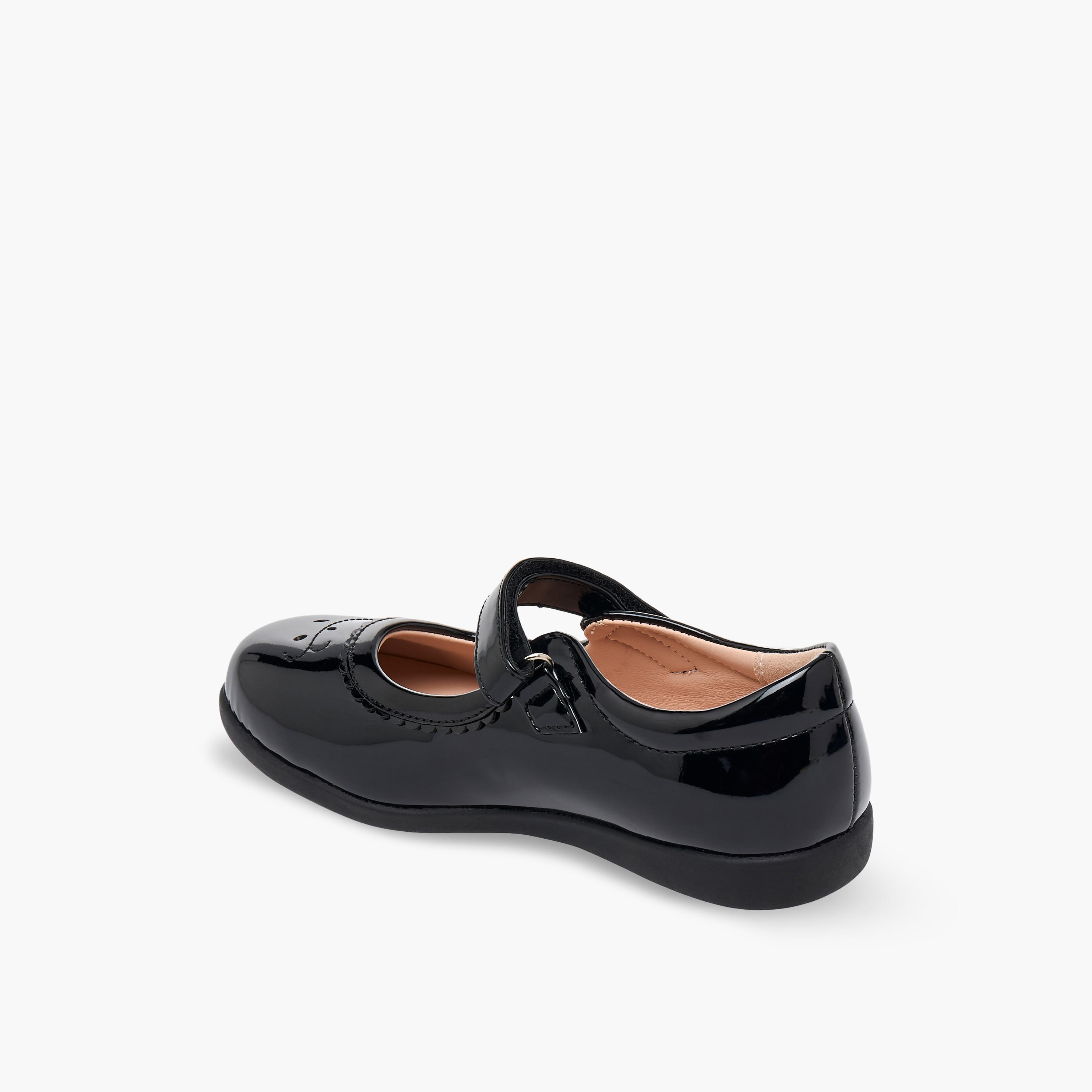 حذاء ماري جين مدرسي بشريط إغلاق لاصق للبنات من فلورا بيلا-girls-shoes-maryjanes-image-5