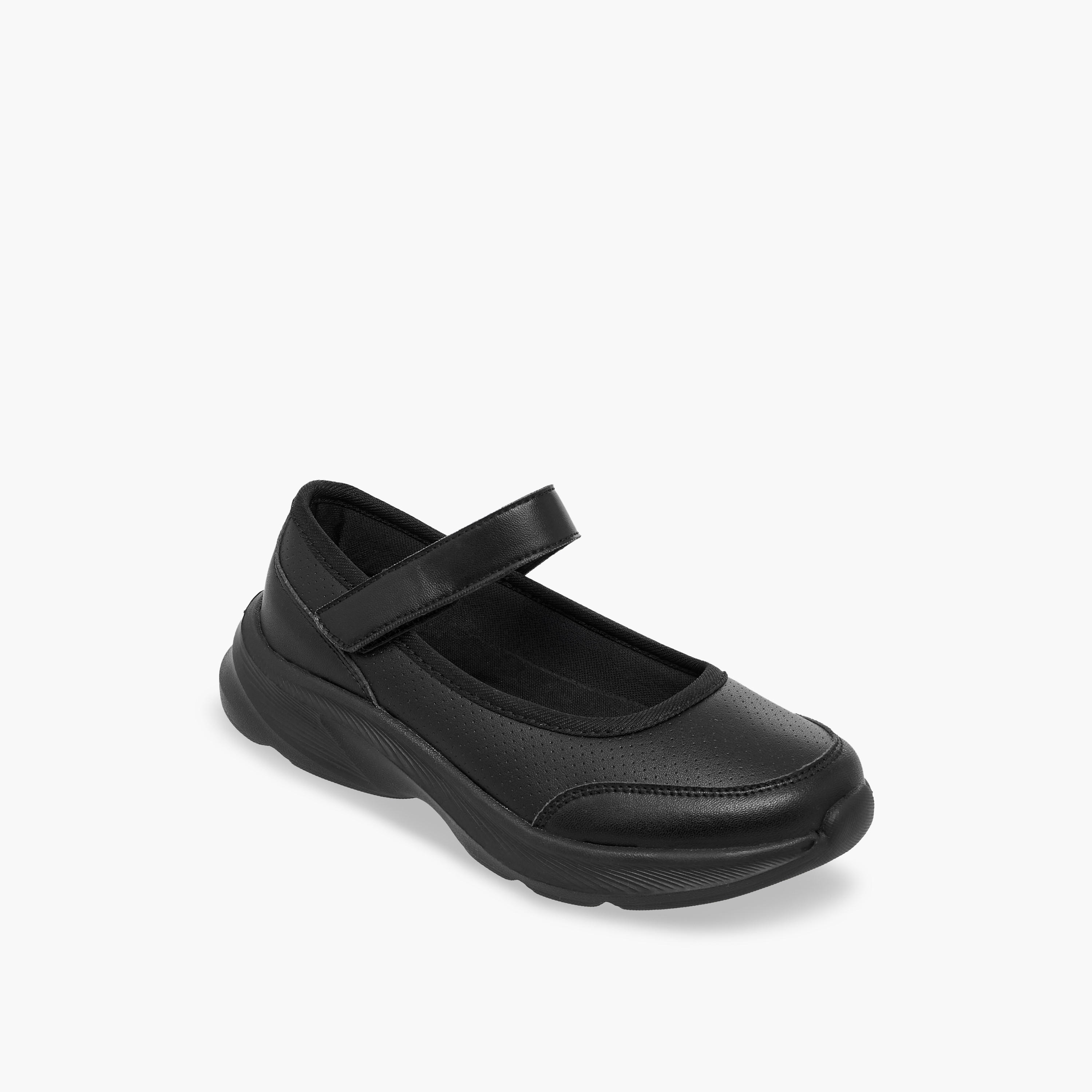 Flora Bella Girls Hook & Loop School Shoes-girls-shoes-maryjanes-image-2