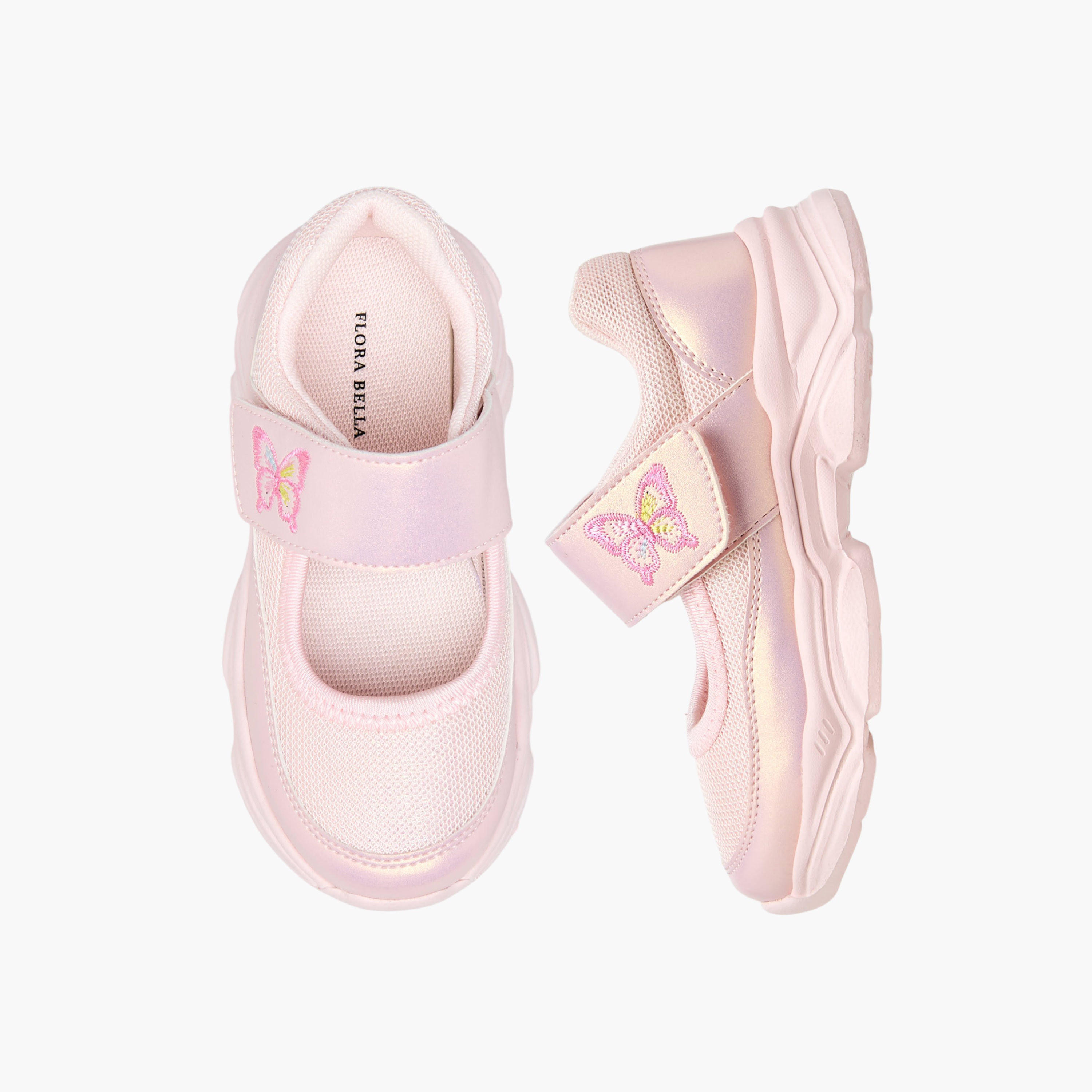 حذاء سنيكرز بشريط إغلاق لاصق للبنات من فلورا بيلا-girls-shoes-sneakers-image-1