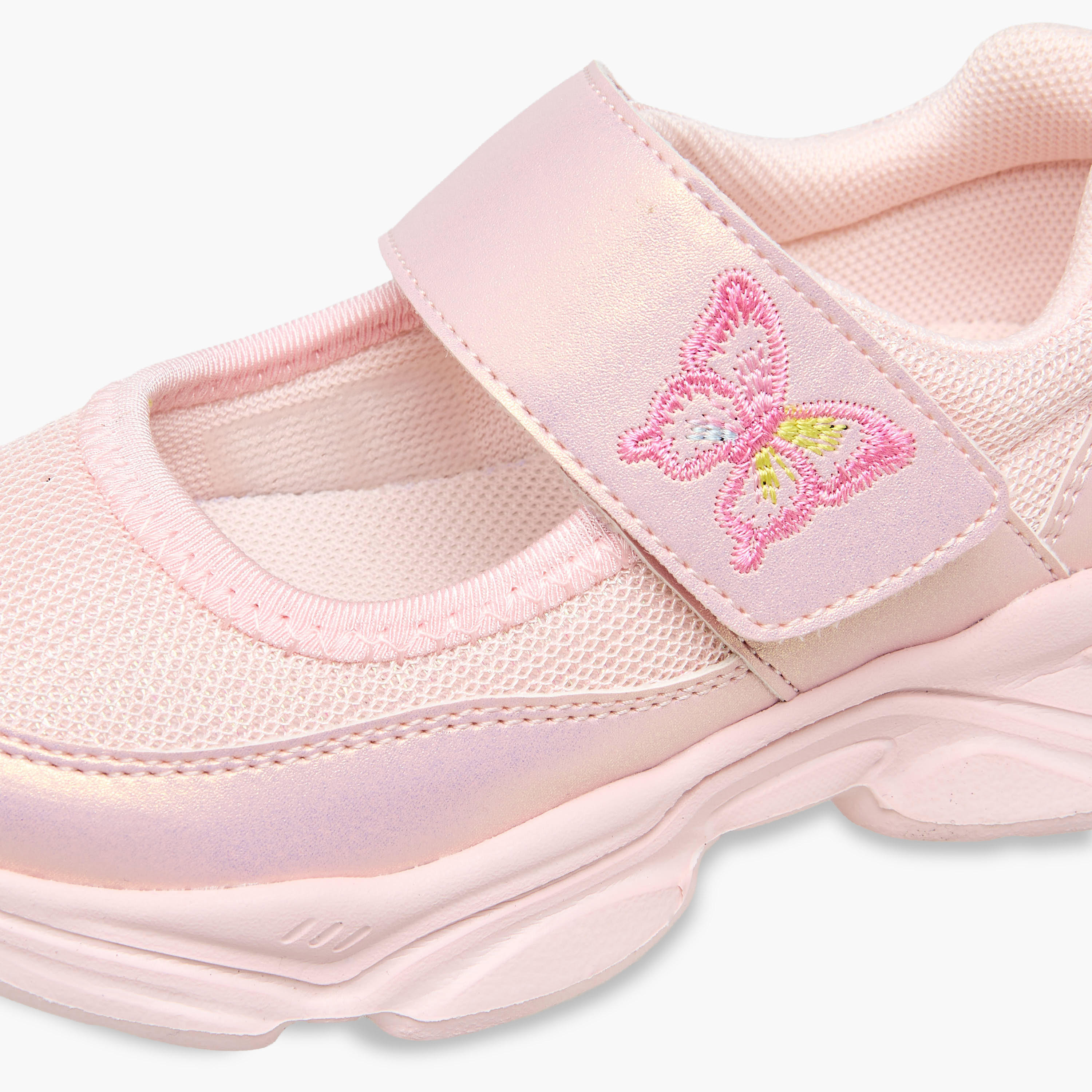 حذاء سنيكرز بشريط إغلاق لاصق للبنات من فلورا بيلا-girls-shoes-sneakers-image-4