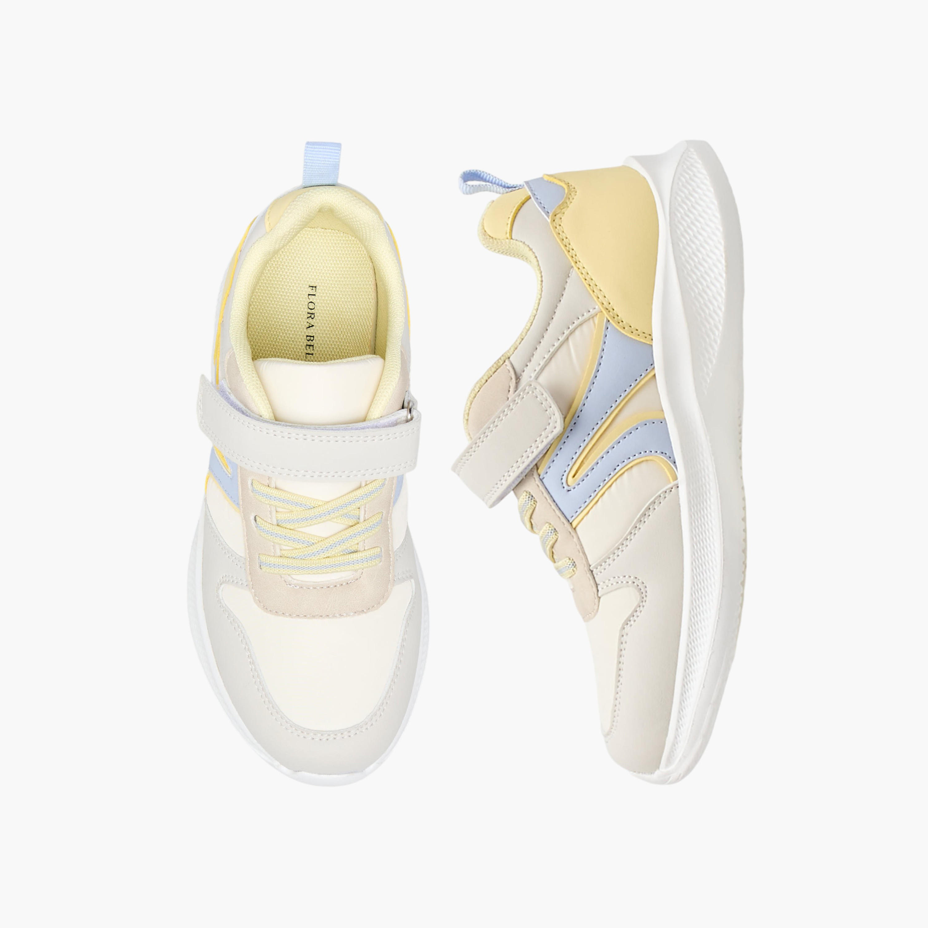 Flora Bella Girls Hook and Loop Ankle Sneakers-girls-shoes-sneakers-image-1