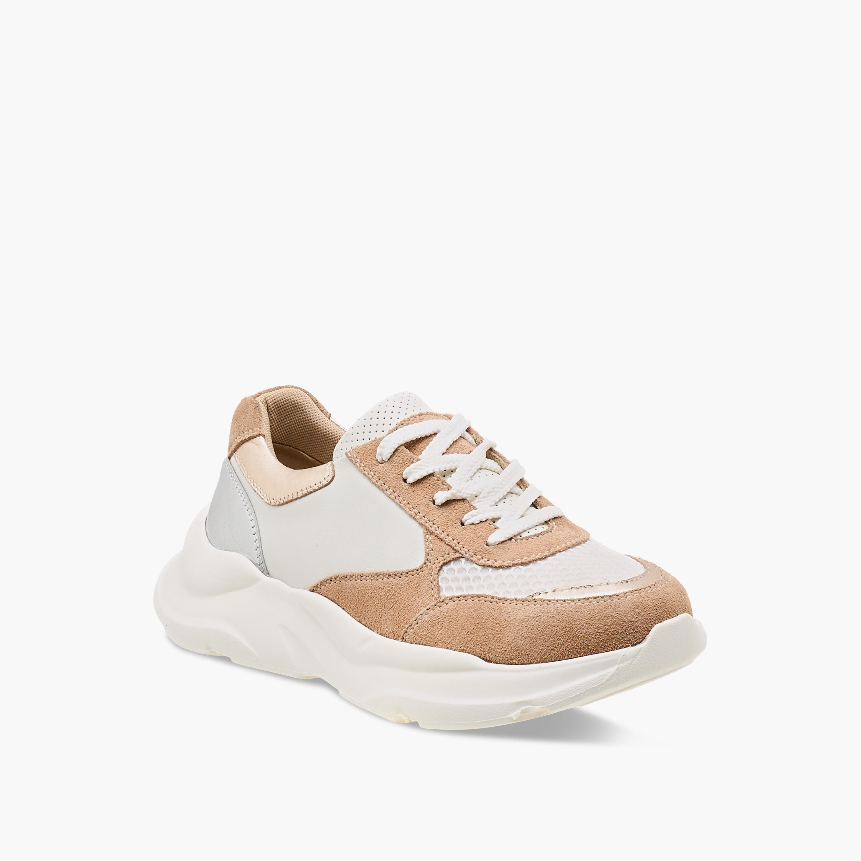Paprika Colourblock Sneakers with Lace-Up Closure-women-shoes-sneakers-image-2