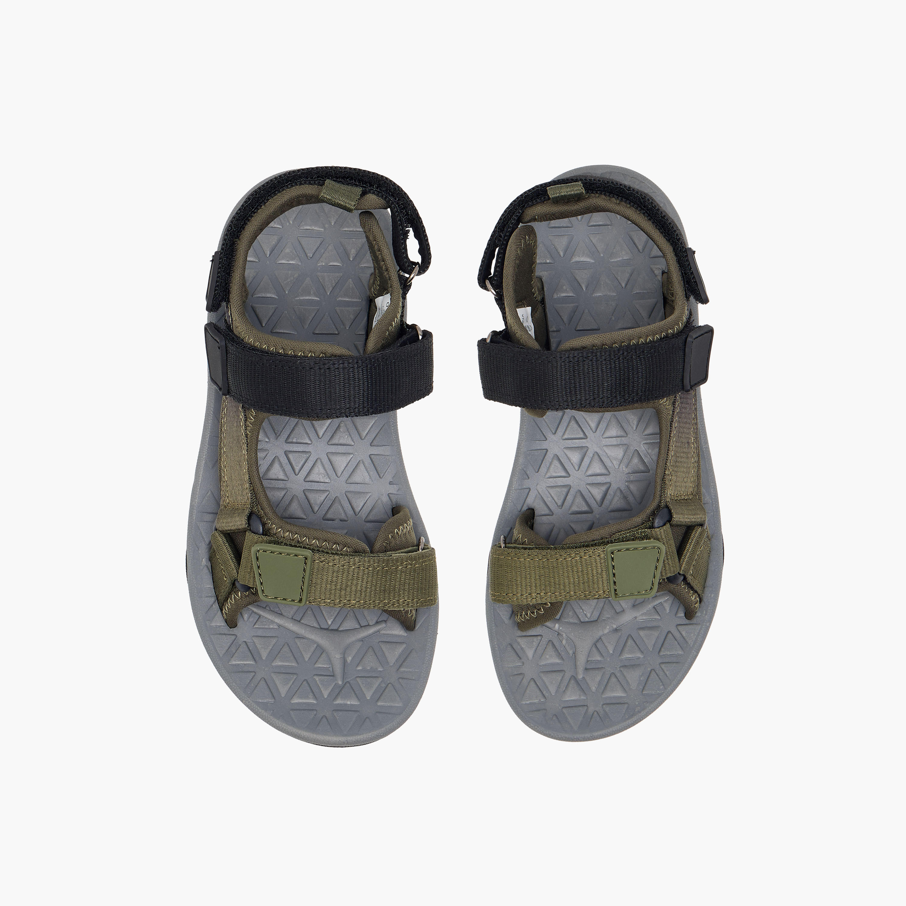 Mister Duchini Solid Strap Sandals with Hook and Loop Closure-boys-shoes-sandals-image-1